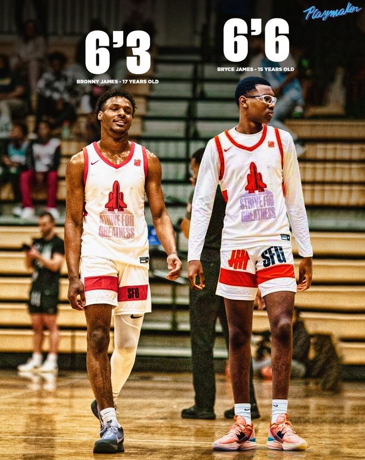 Bryce James Height How Tall is The Son of LeBron James? Hood MWR