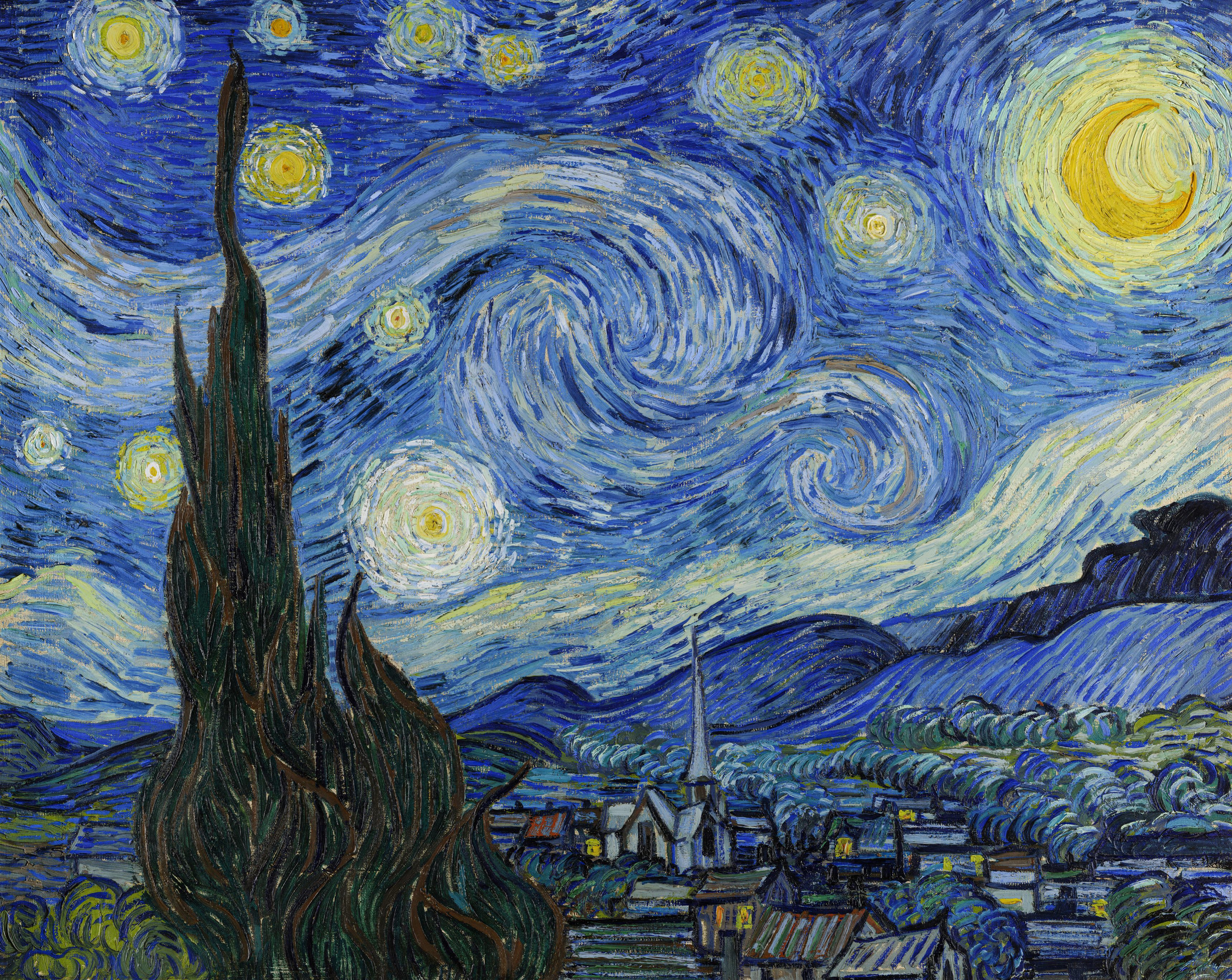 The Starry Night – Vincent Van Gogh 