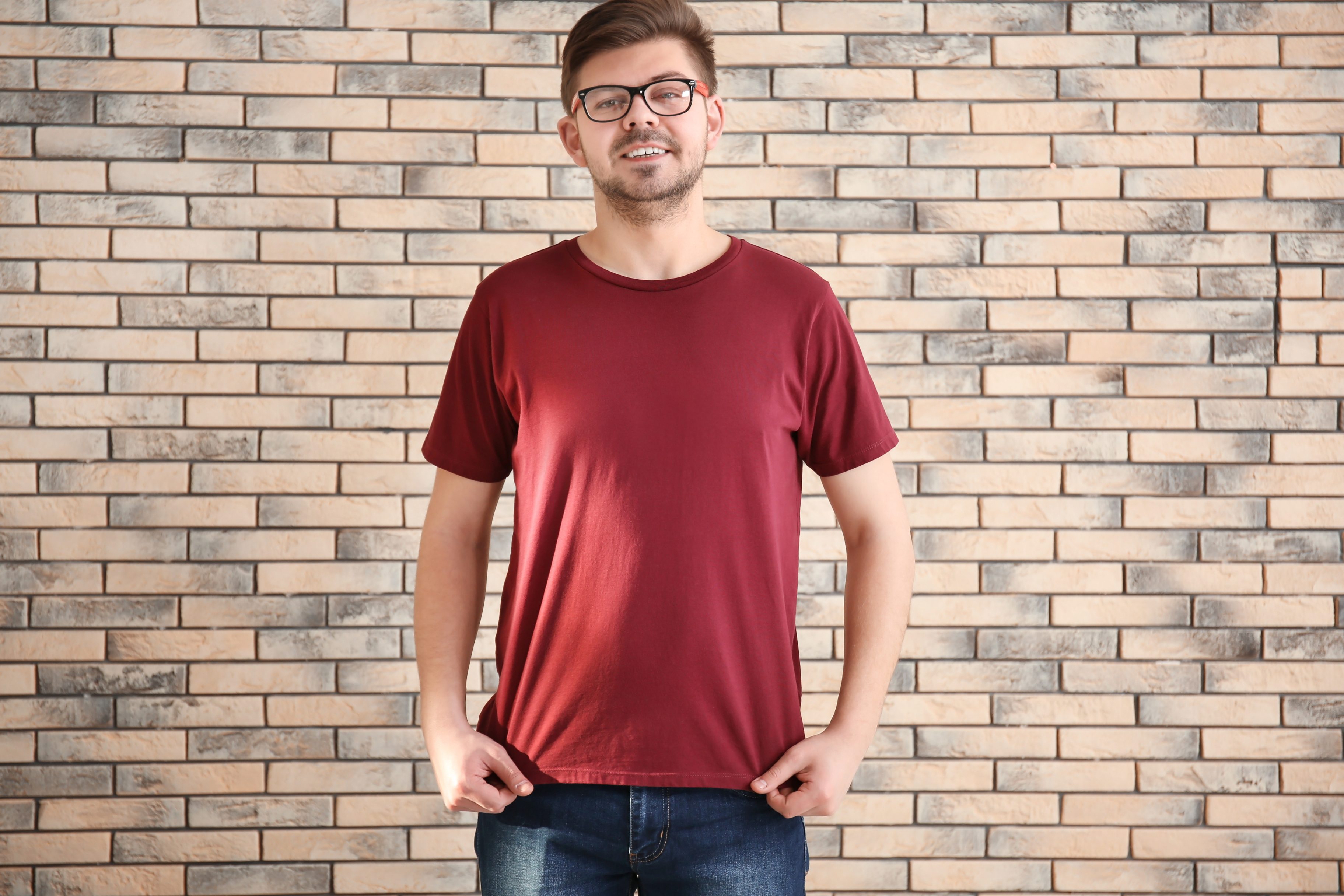 Maroon shirt