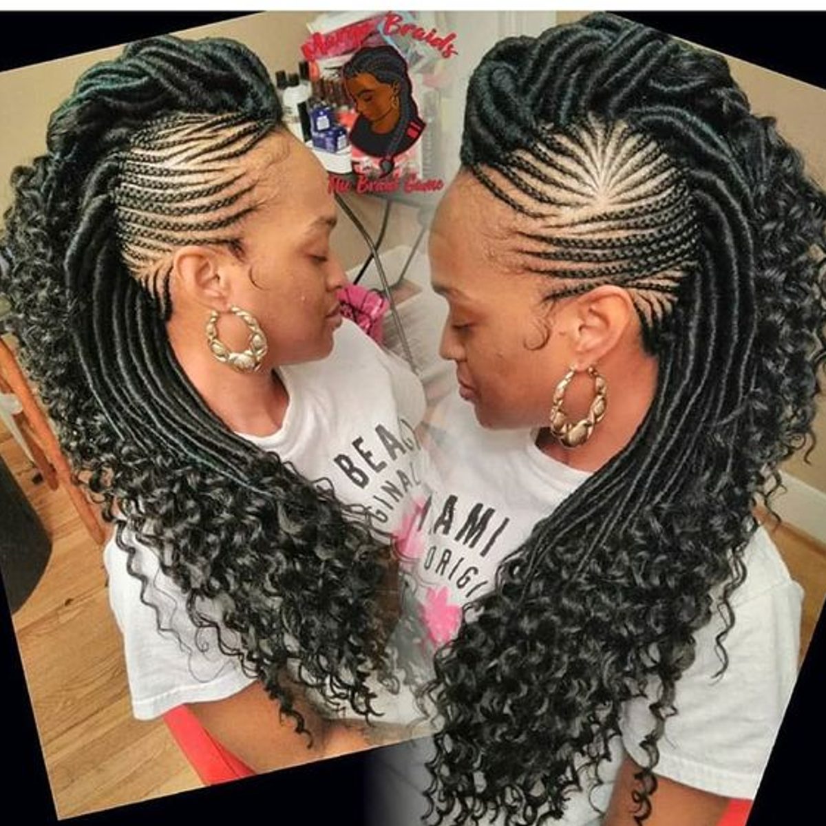 Mohawk Braids with Go Overboard