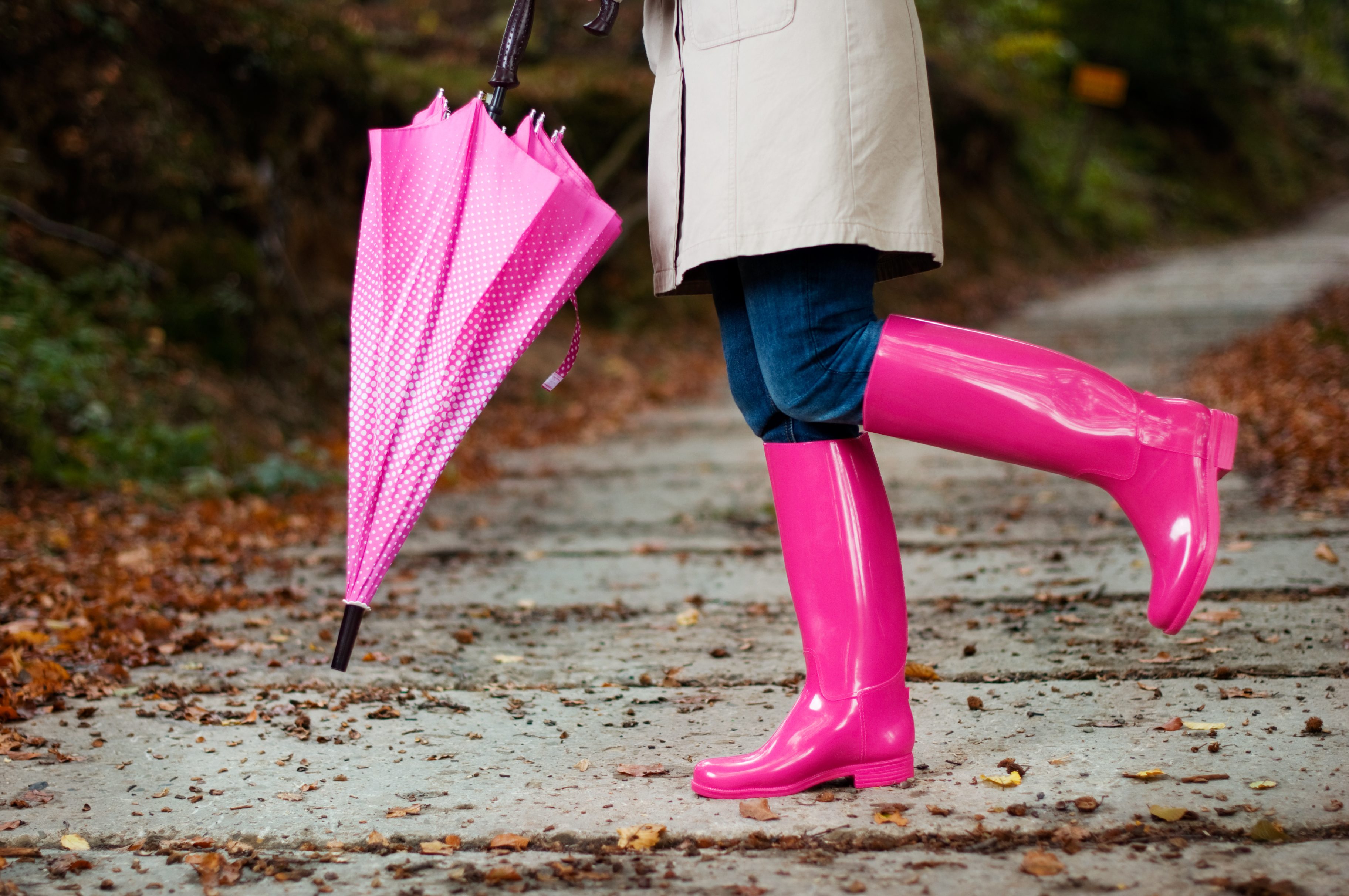 Trench Coats, and Rain Boots