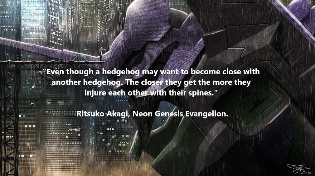 Ritsuko Akagi - Neon Genesis Evangelion is the most sad anime quote
