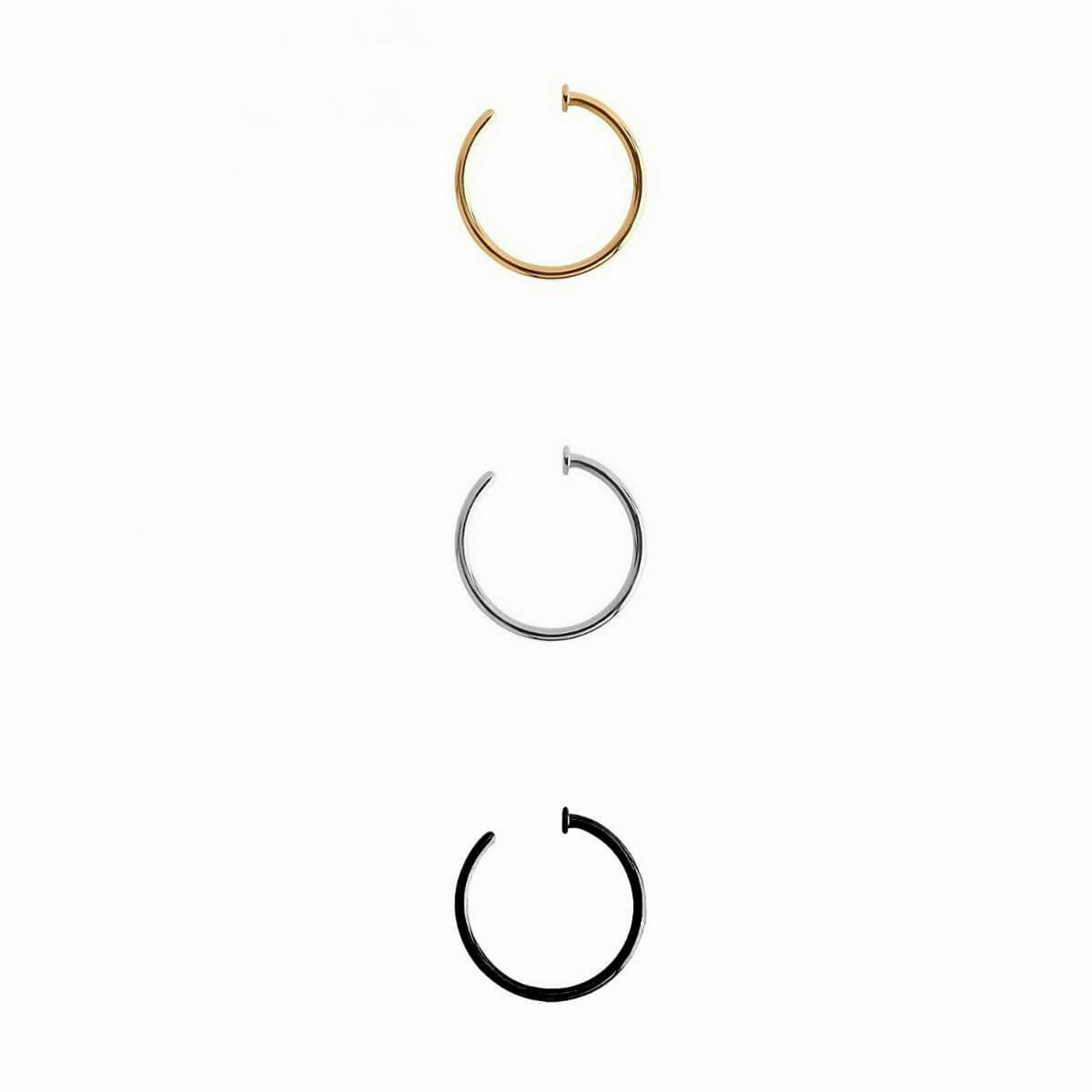 nose ring gauges