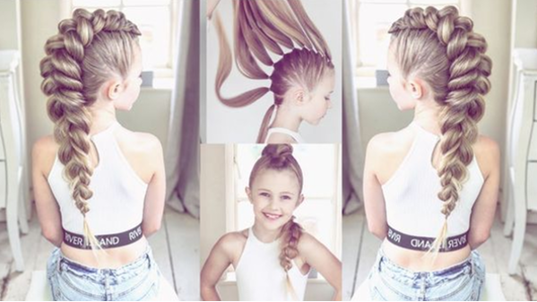 Mohawk Braid with Ponytail