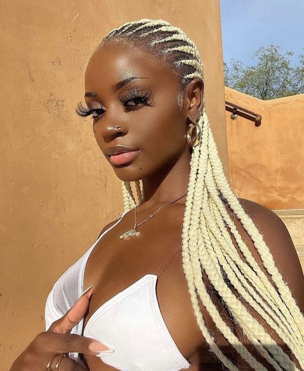 Platinum Blonde Braids