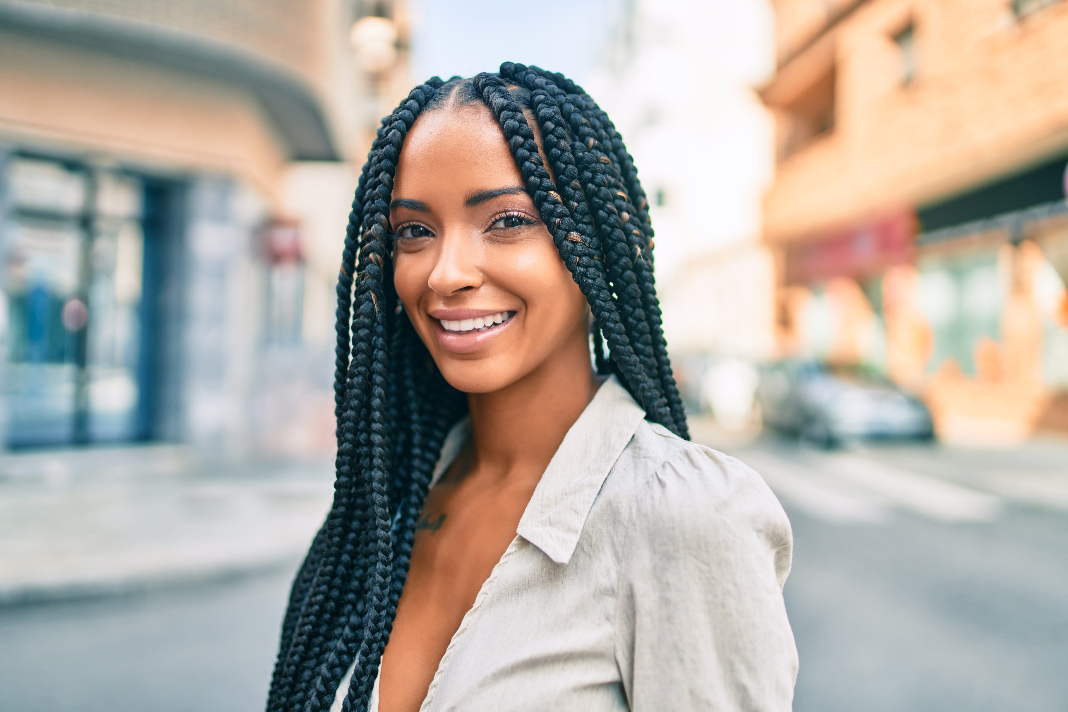 Medium-Size Braids With Swooped Edges