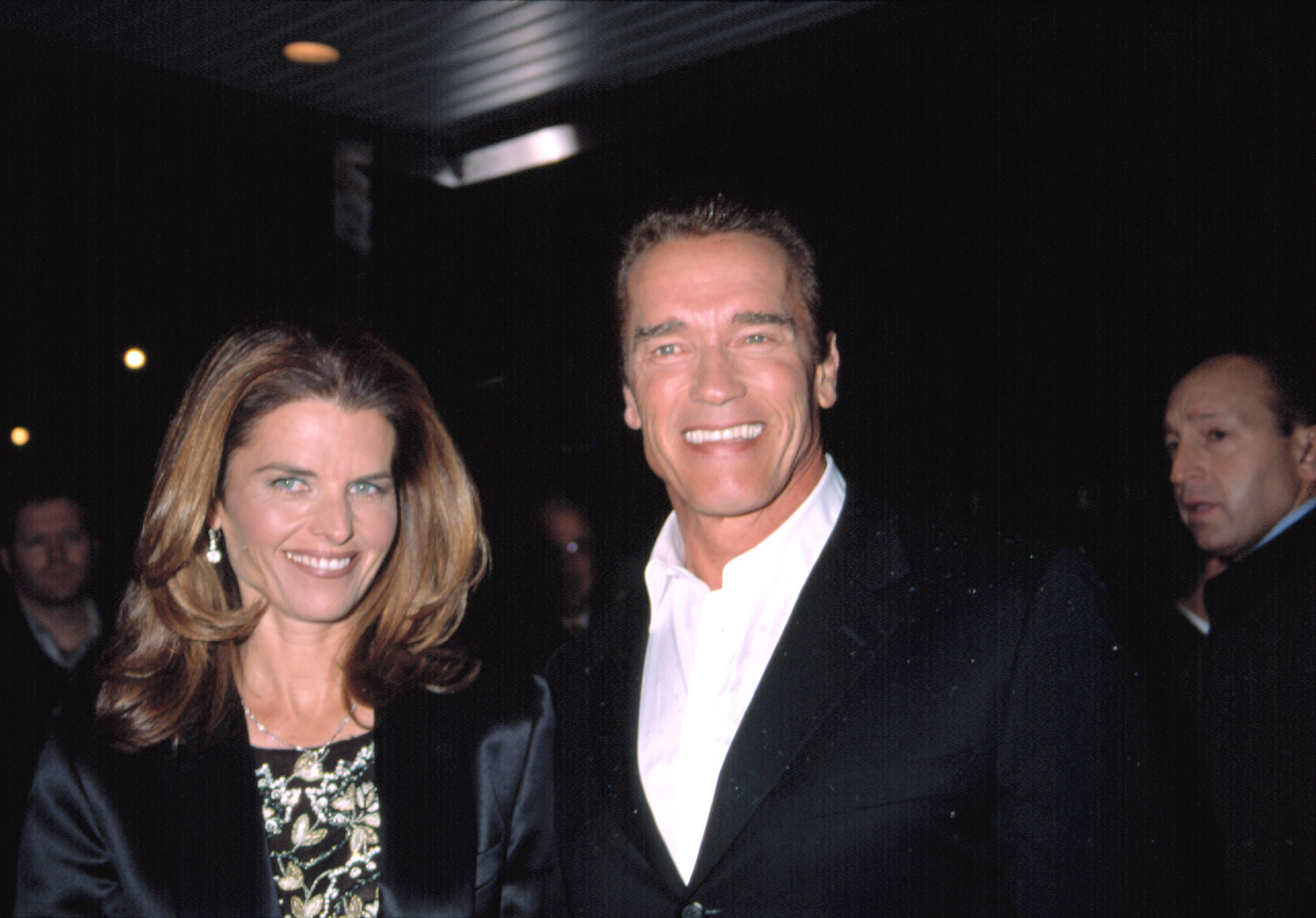 Arnold Schwarzenegger and wife Maria Shriver at COLLATERAL DAMAGE Newyork 2002