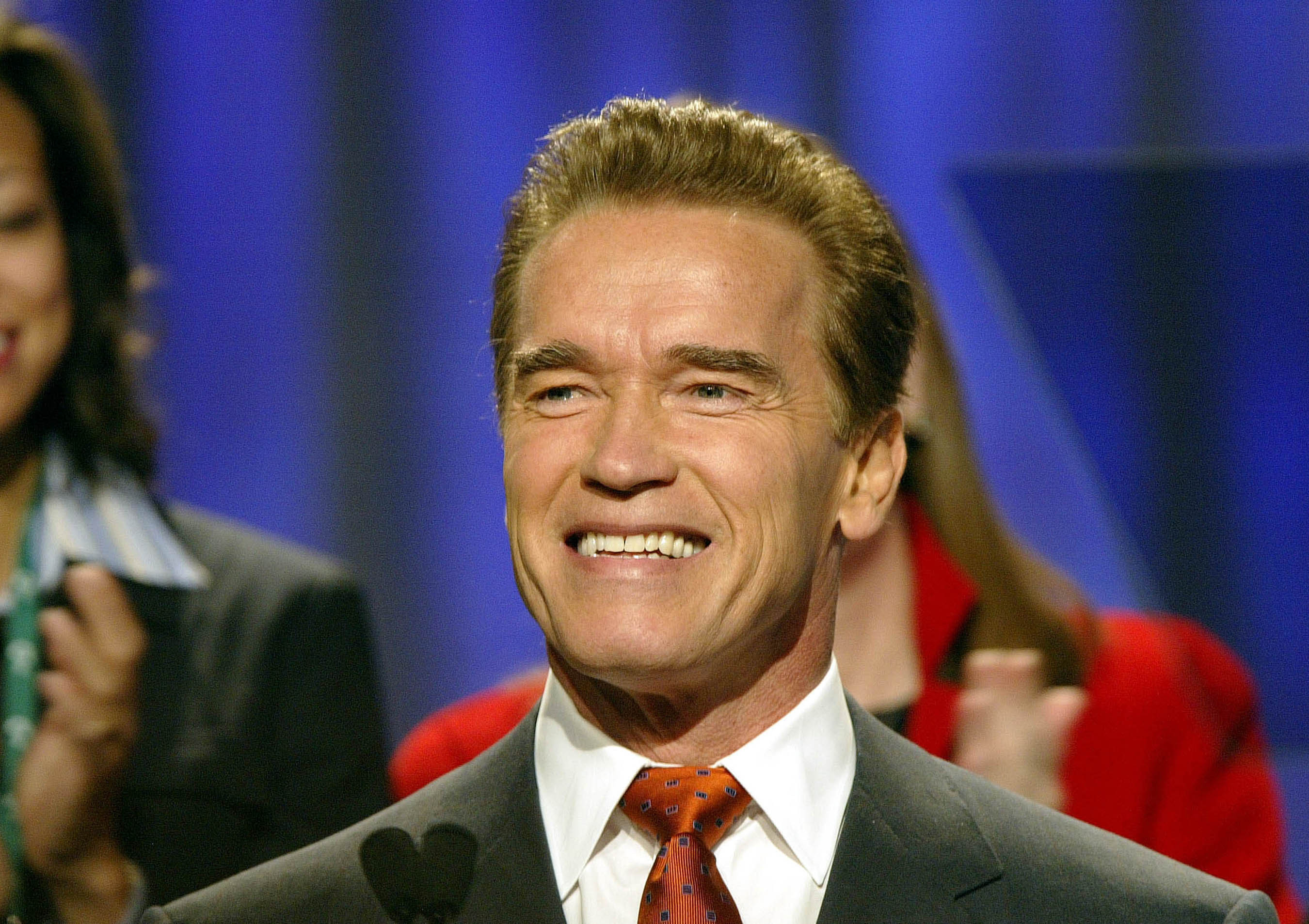 Arnold Schwarzenegger at the California Governor Conference Long Beach California 2004