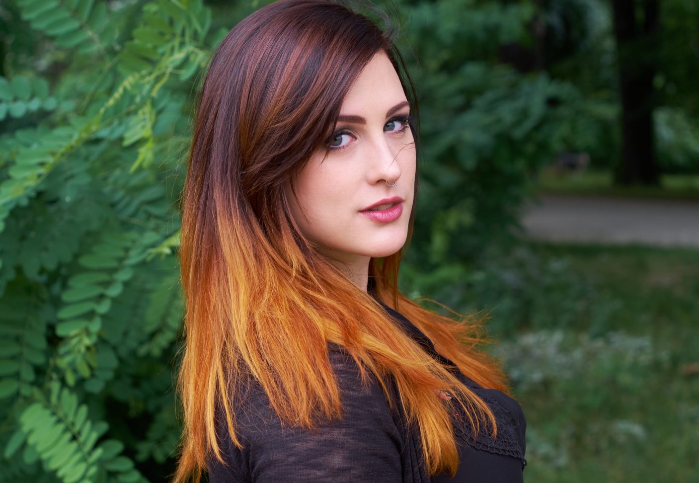 Auburn Ombre Hair Color