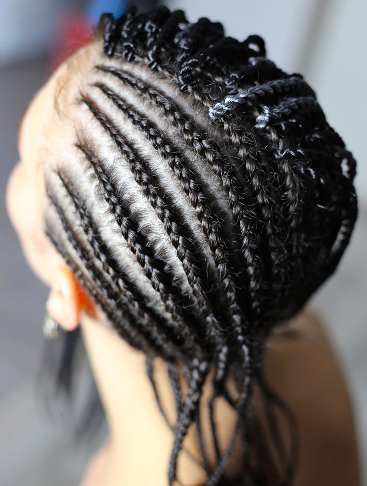 Cornrows and Crochet Braids