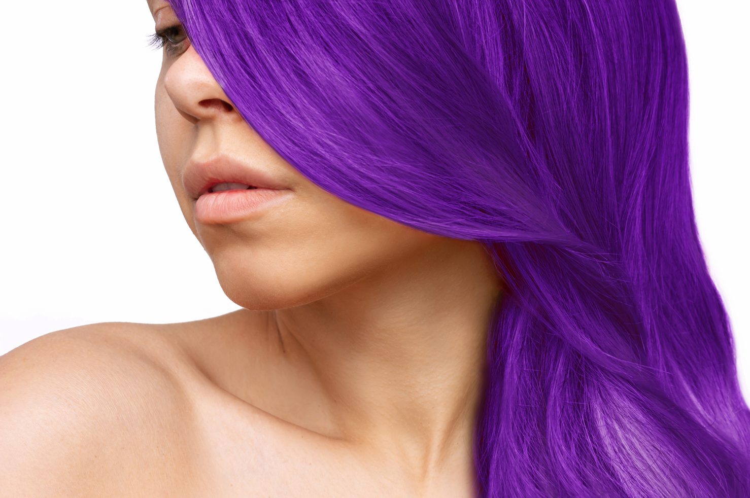 Deep Purple Hair Color