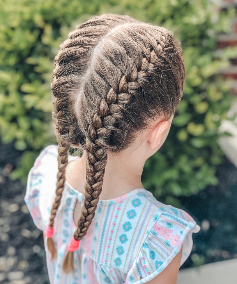 Double French Braids