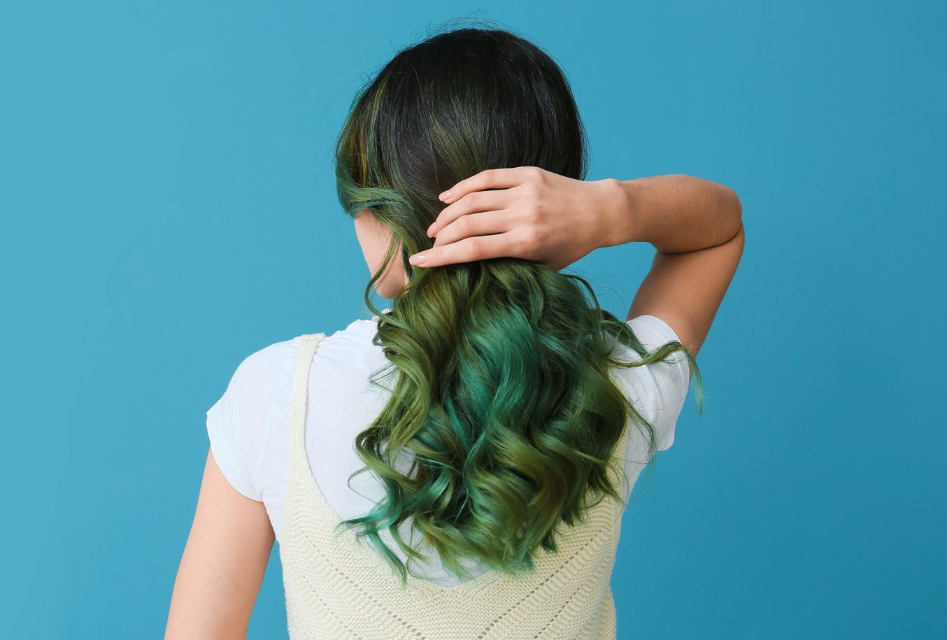 Green Ombre Hair Color