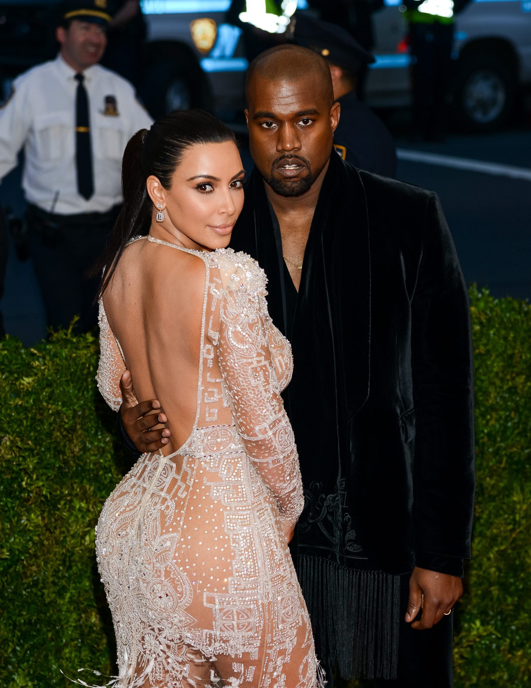 Kim Kardashian and Kanye West at Metropolitan Museum of Art in New York