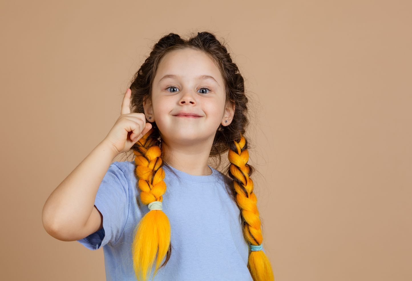Orange Ombre Braids