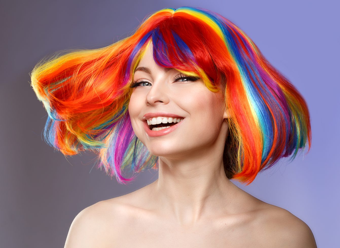 Rainbow Hair Color