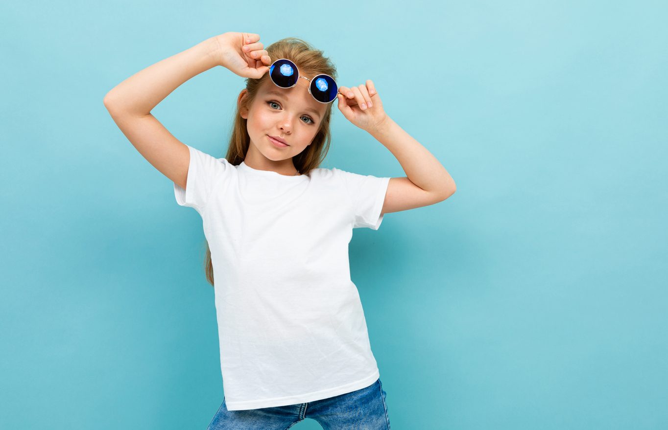 Youth girl wear White shirt