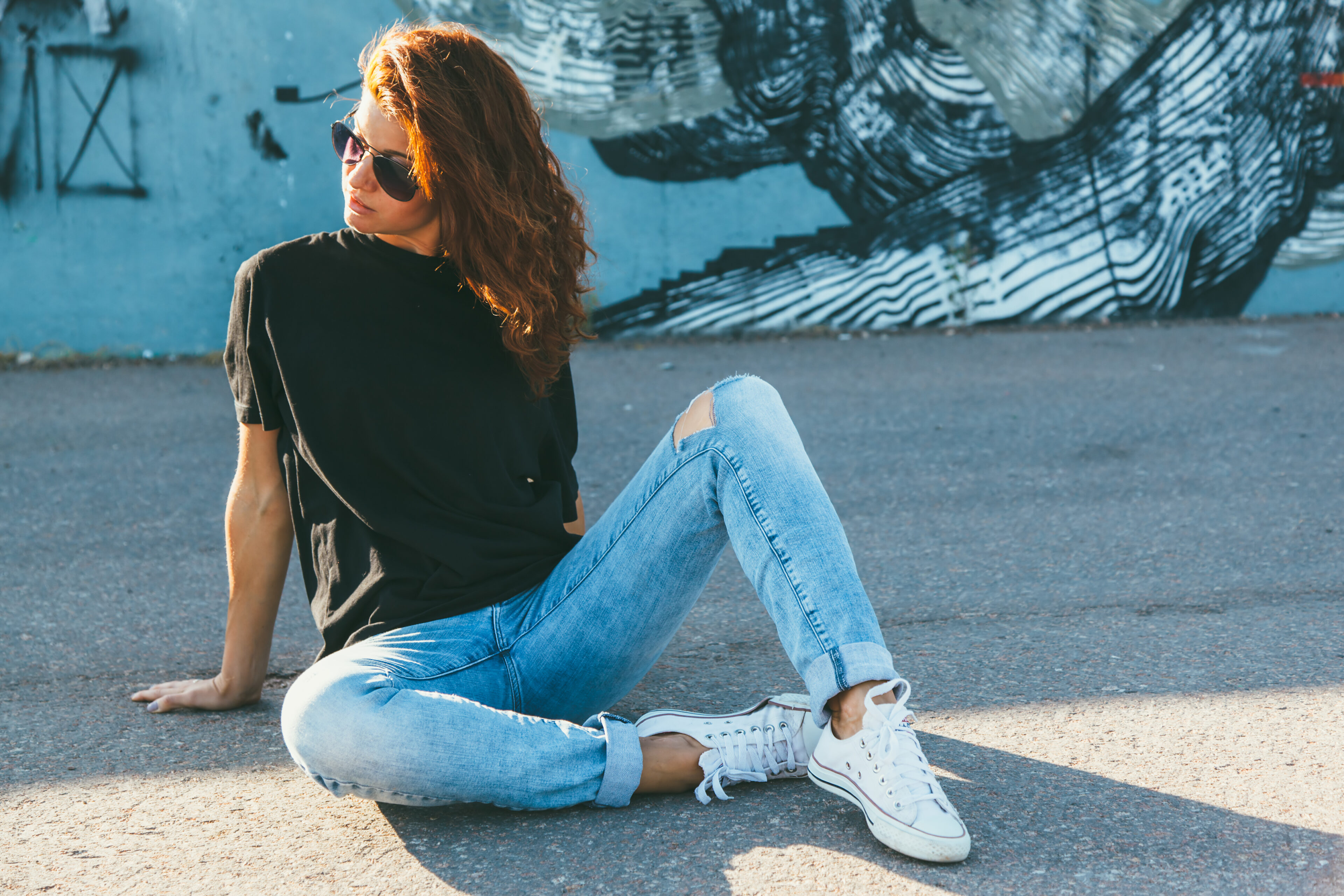 T-Shirt And Skinny Jeans