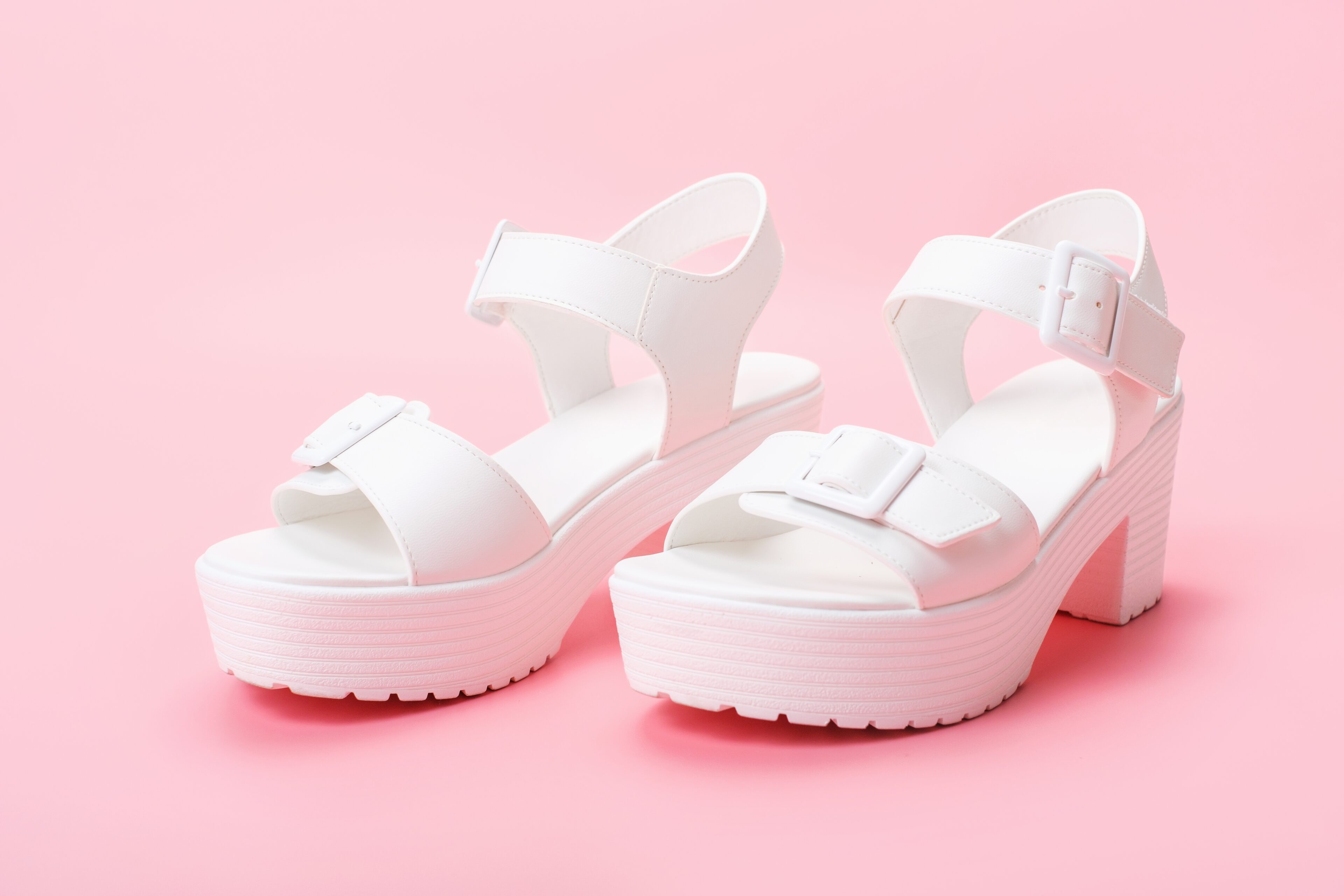 White Platform Shoe