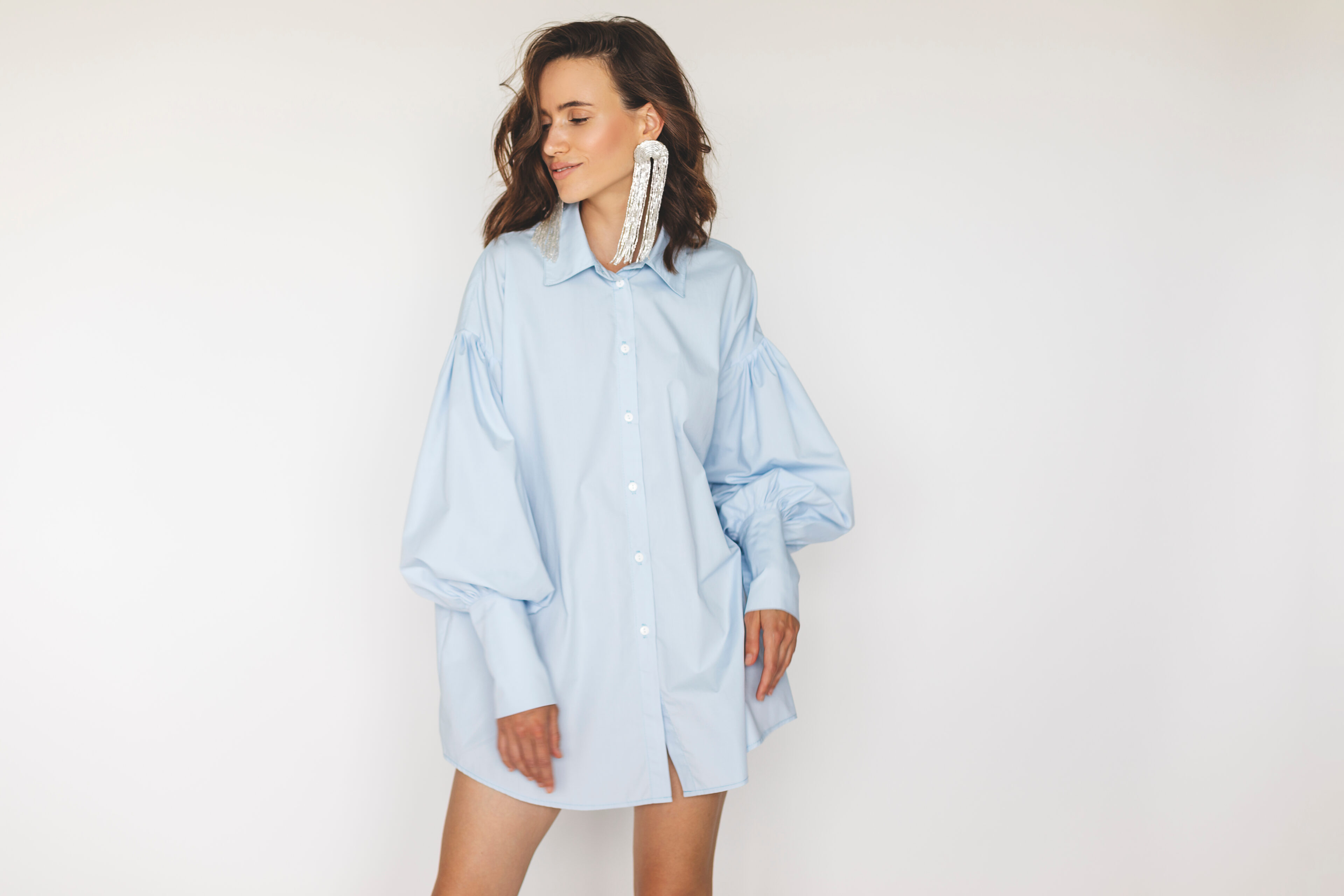 Dress Shirt With Platform Ankle BootsĀ