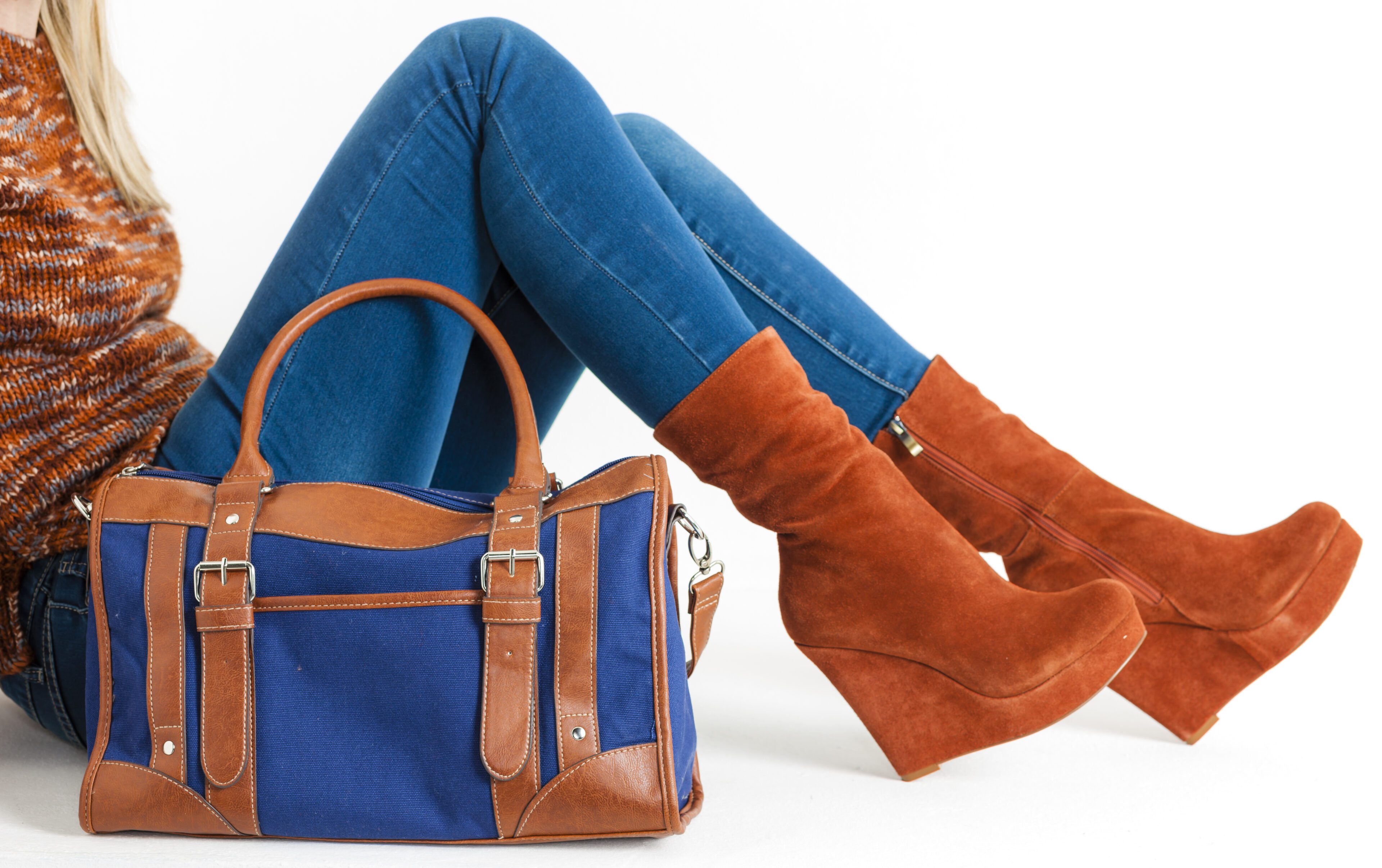 Jeans With Platform Ankle Boots