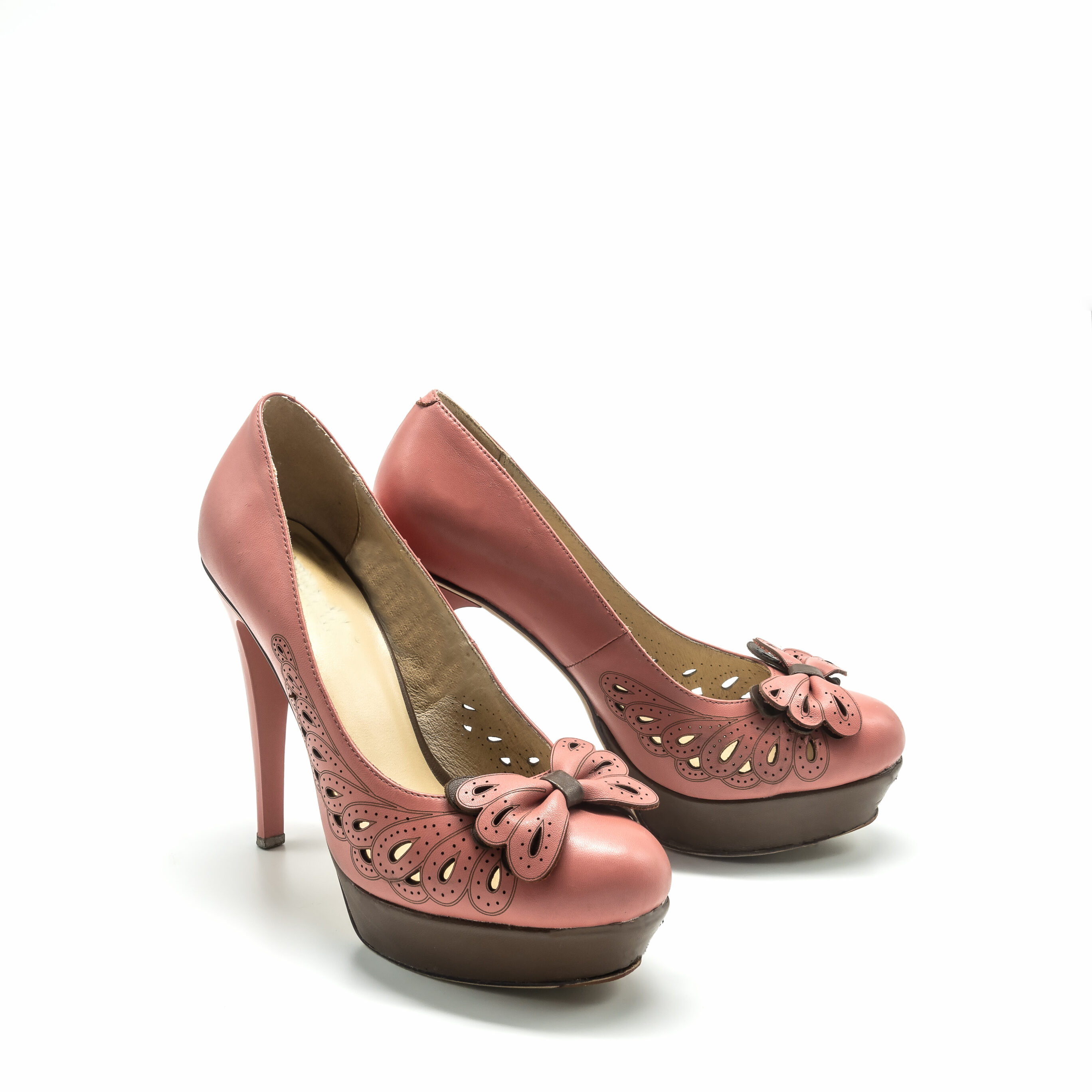 Brown High Thick Heel