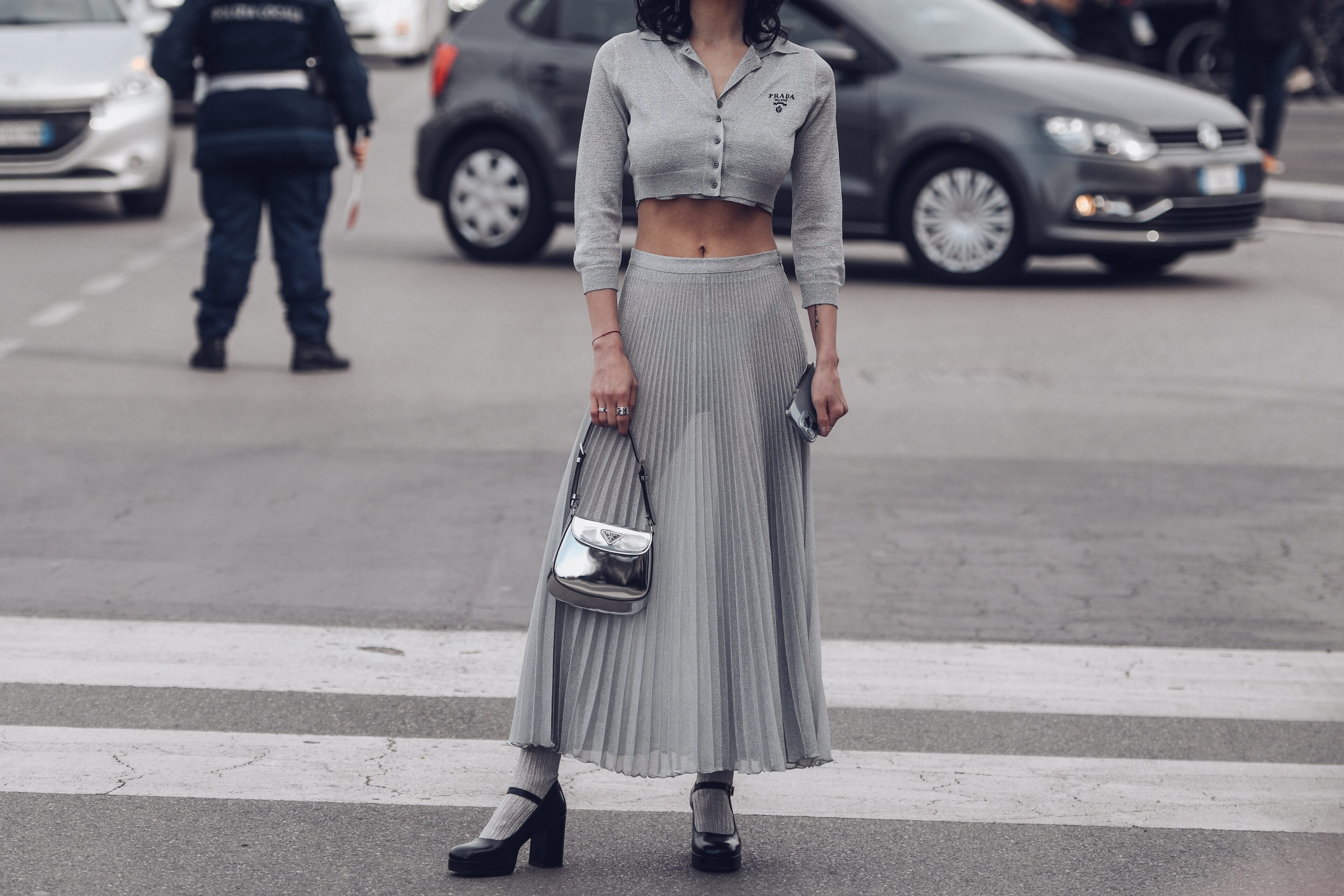 Crop Top And Midi Skirt