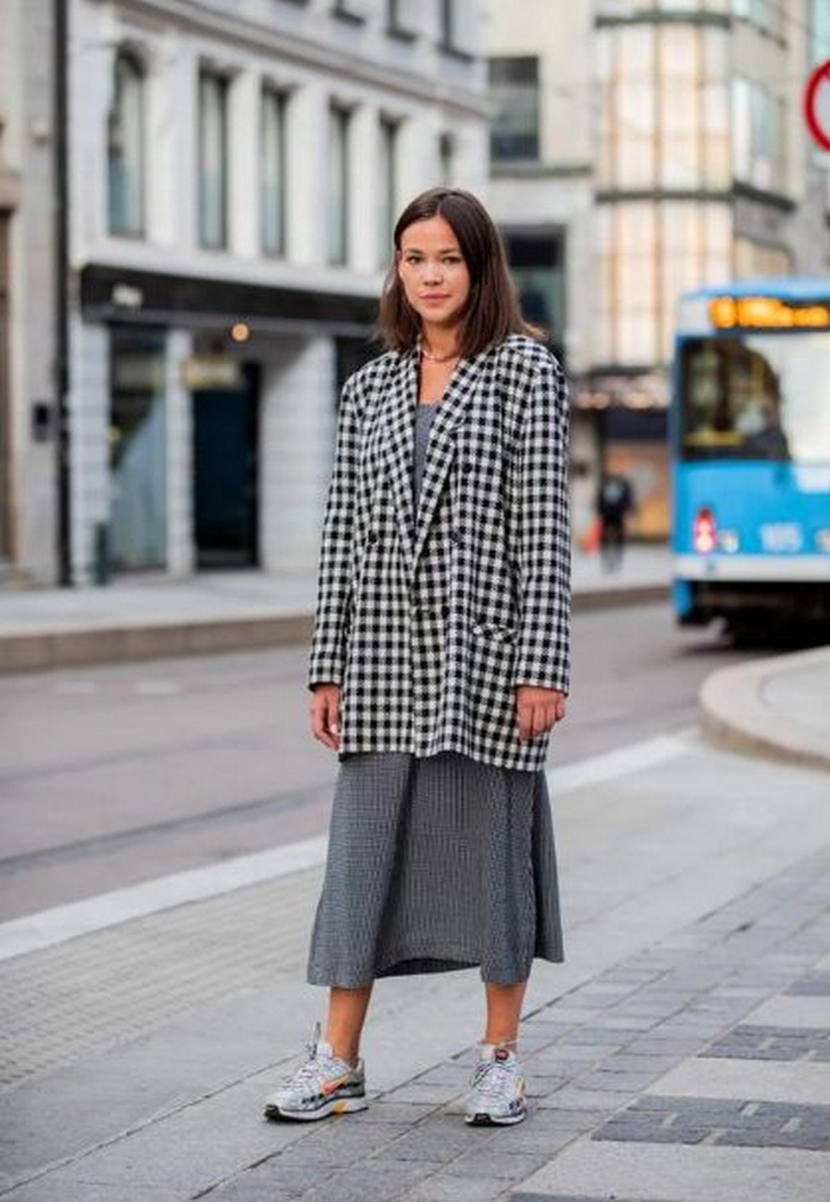 Menswear, Midi Skirts, And Sneakers