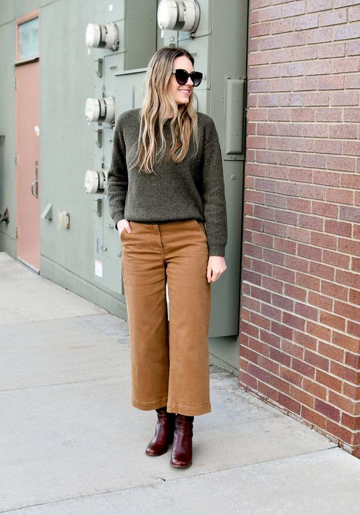 Cozy Sweaters + Brown Boots