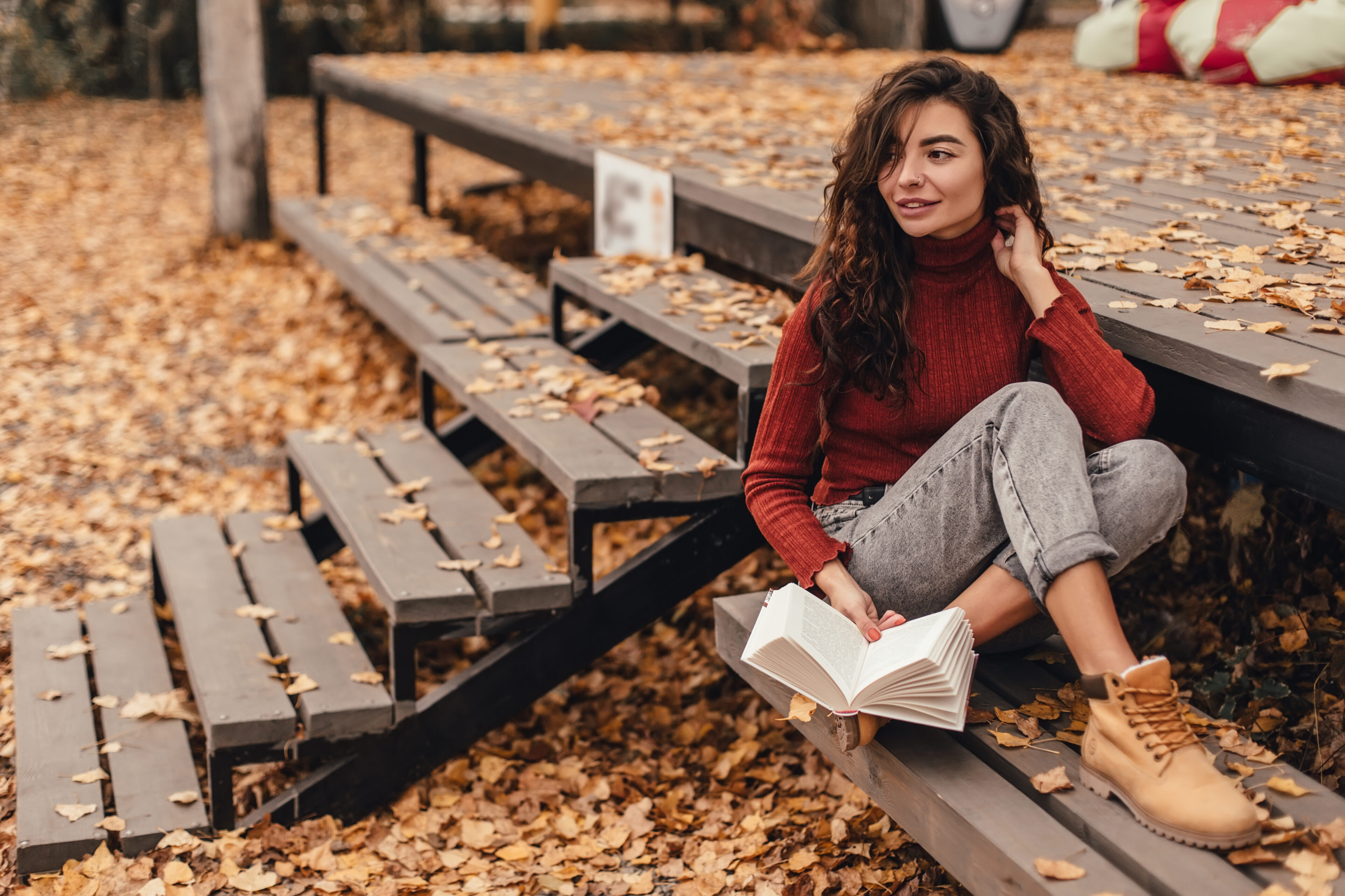 Turtleneck, Skinny Jeans & Boots