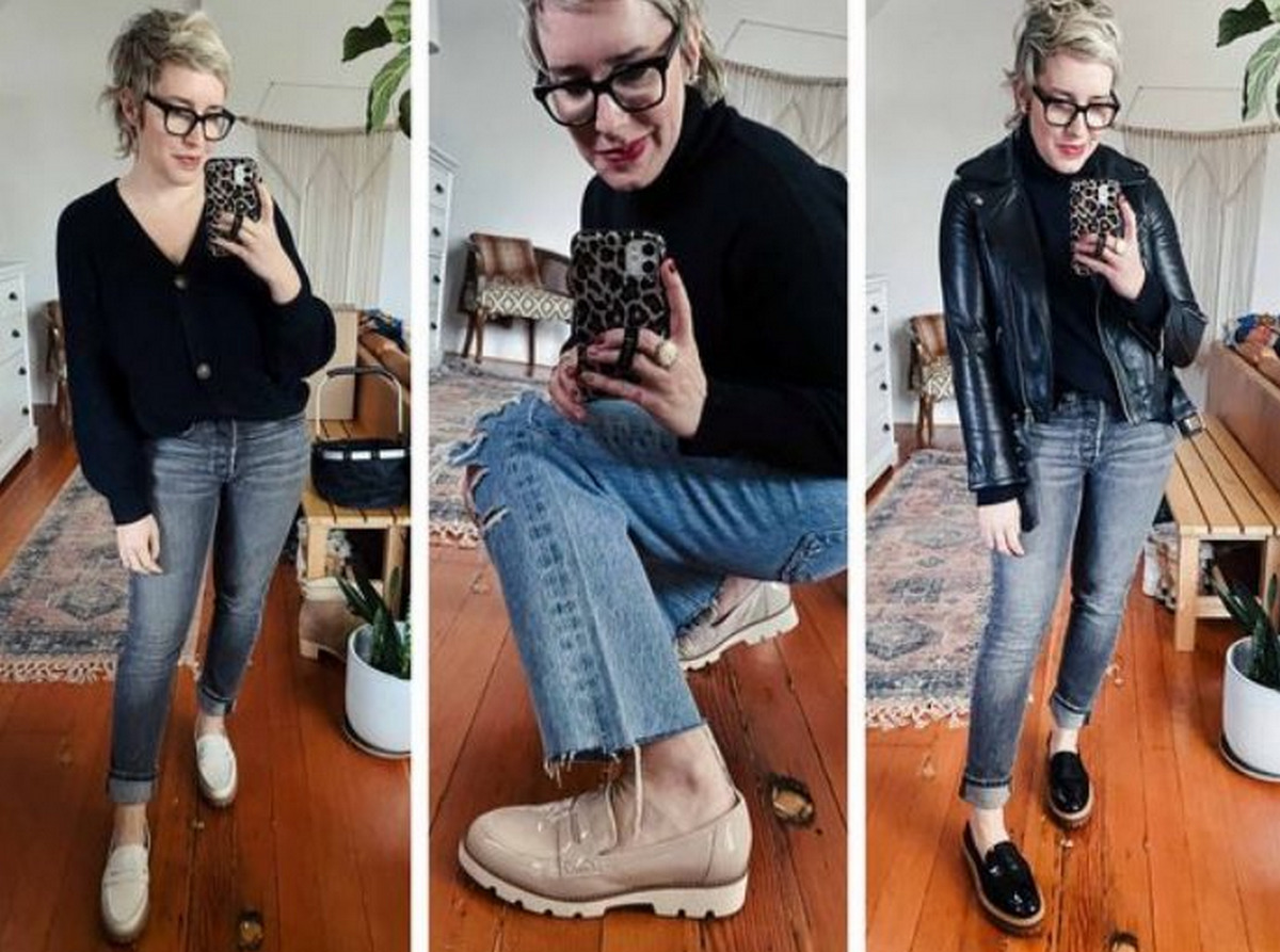 Jeans With Platform Loafers