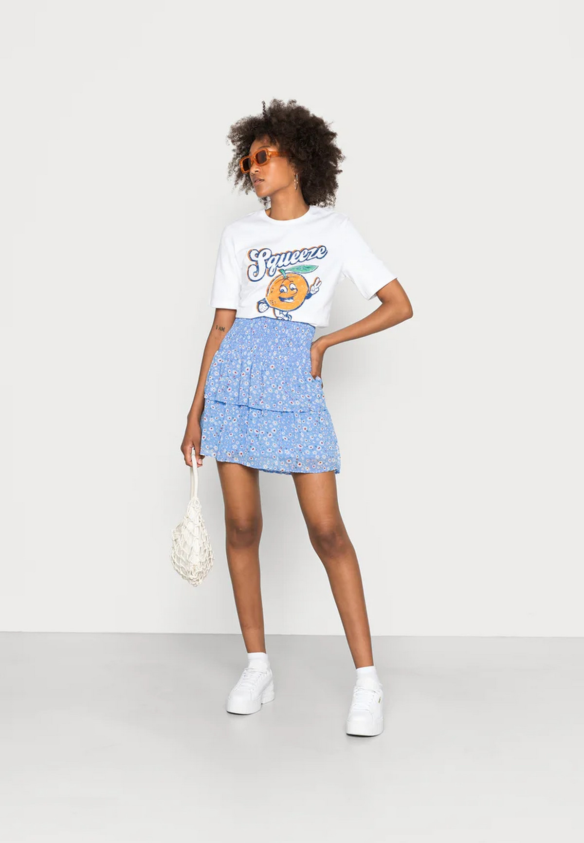T-Shirt And A-Line Skirt