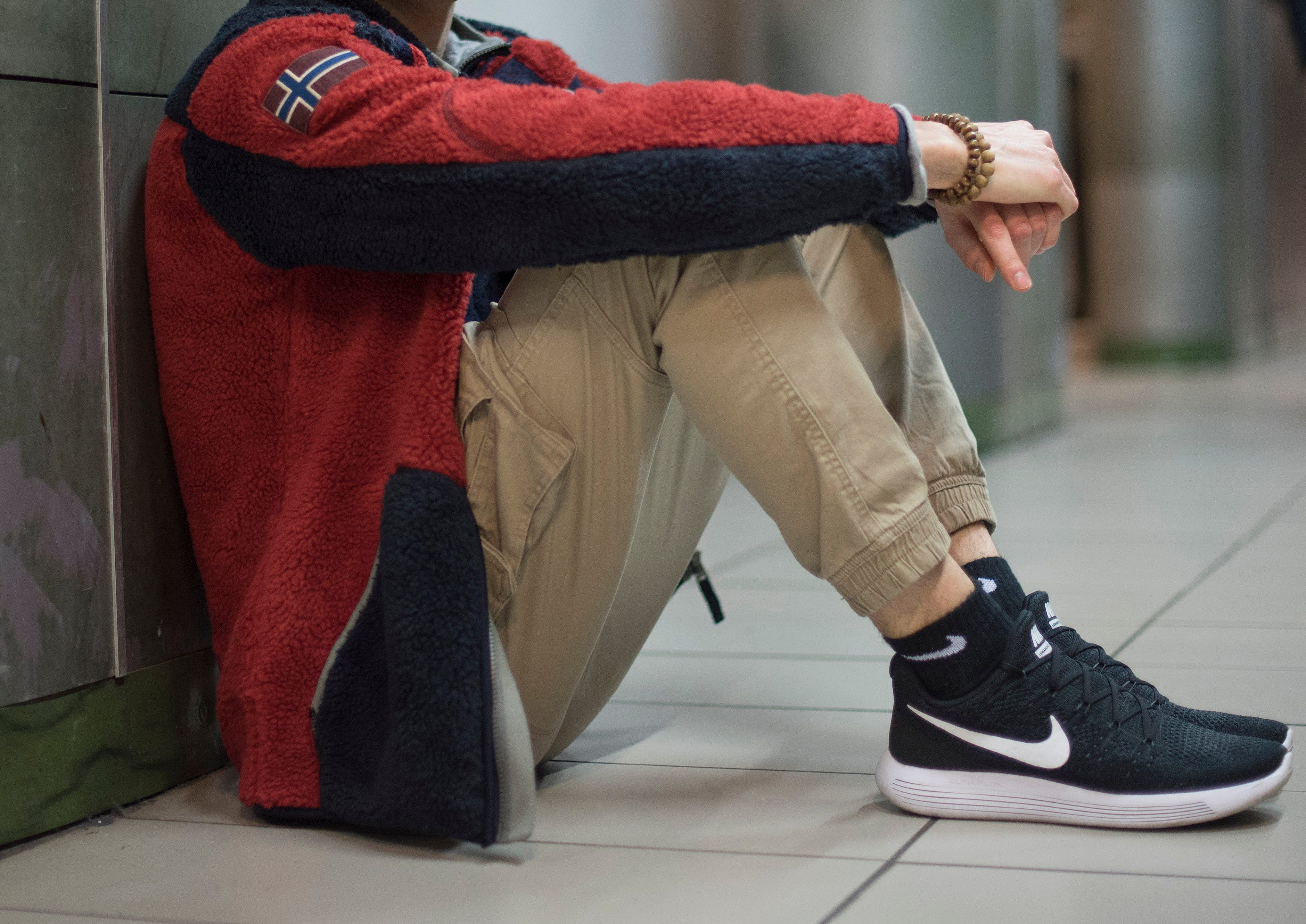 Coat Fleece And Nike Air Max Lunar Force