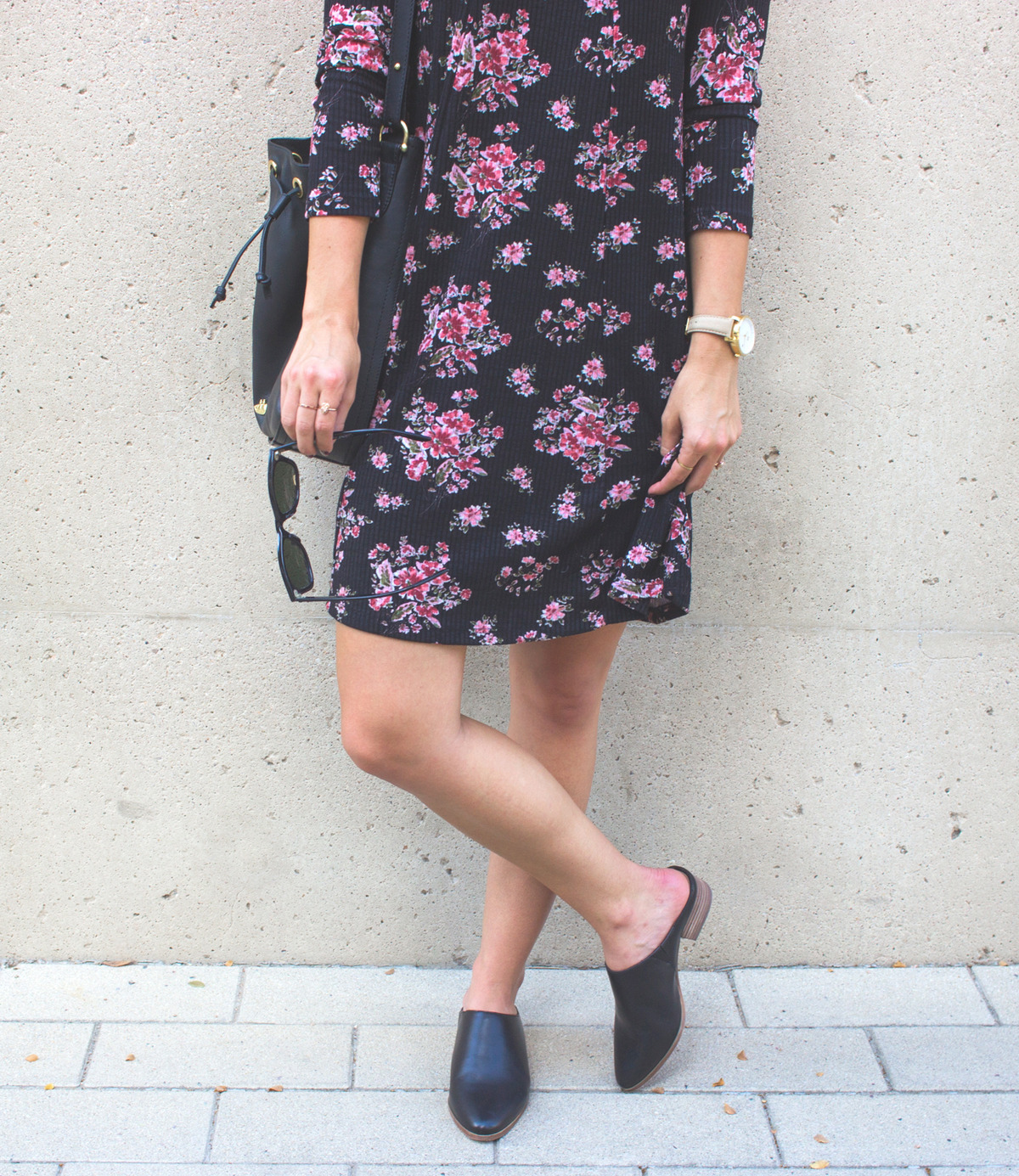 Mules With A Floral Dress