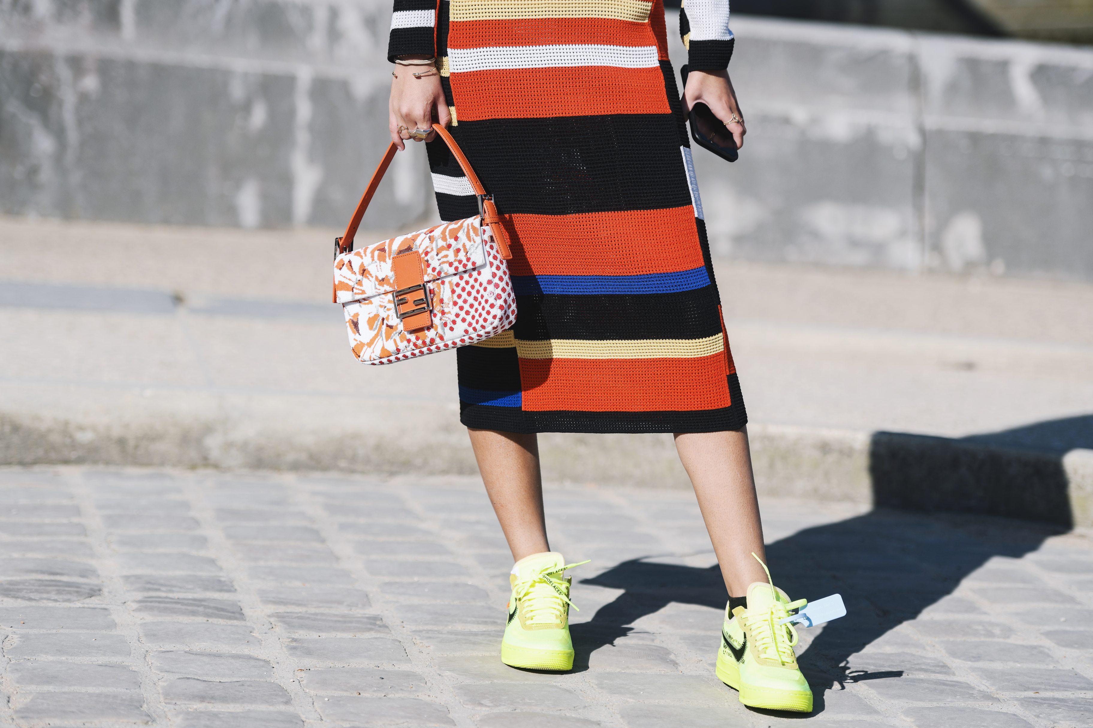 Striped Dress And Nike Sneakers