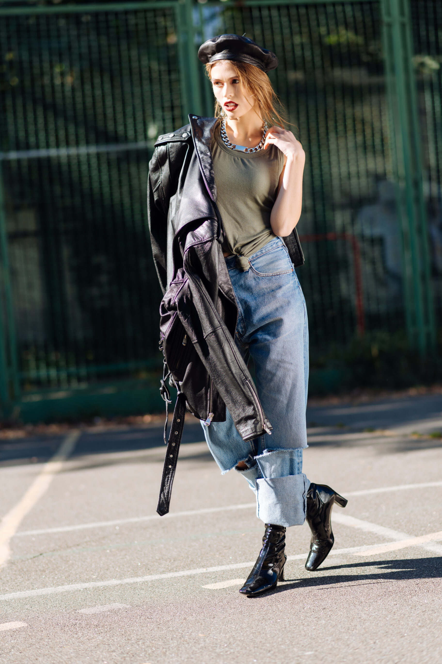 T-Shirt And Baggy Jeans