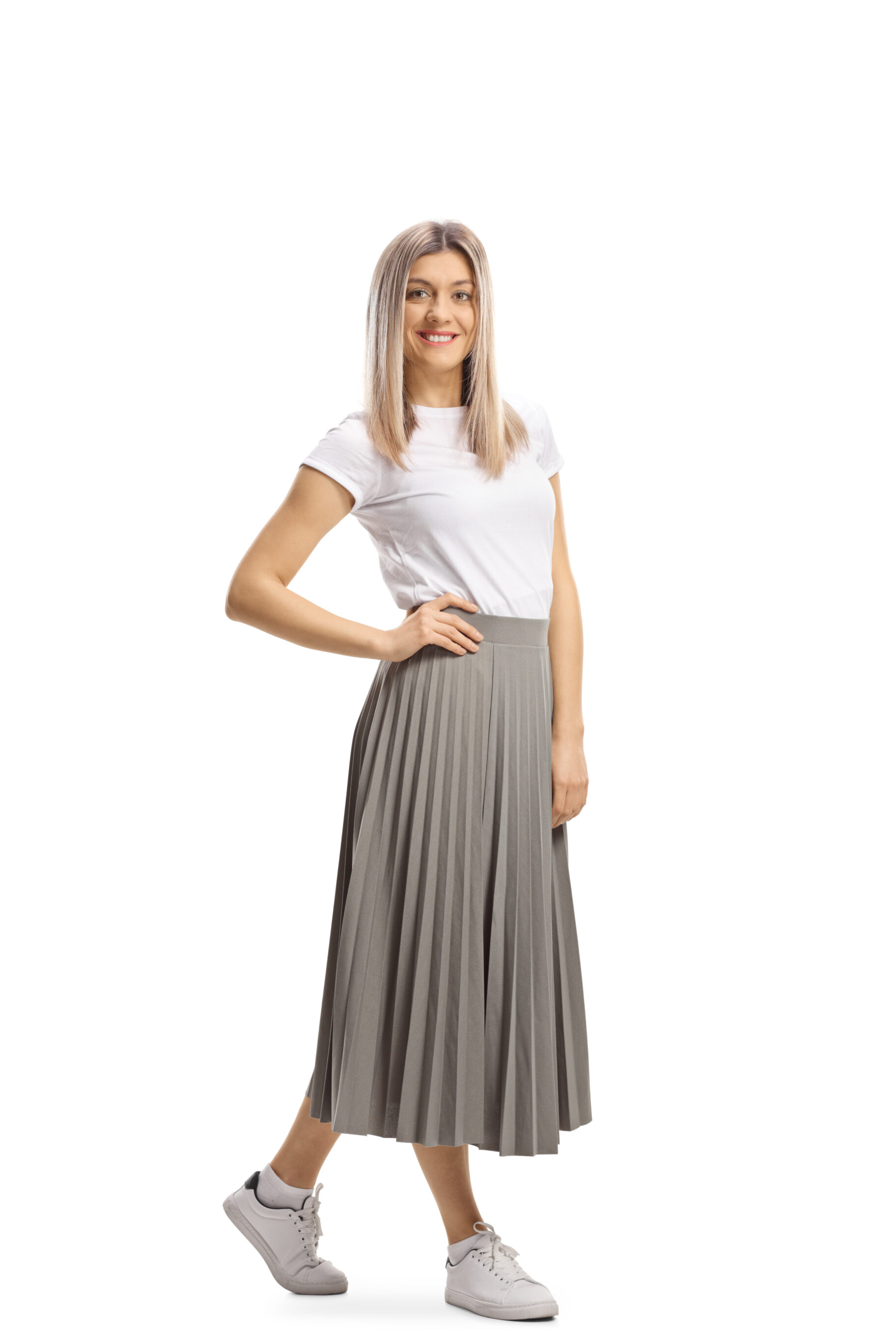 The Pleated Skirt + T-Shirt