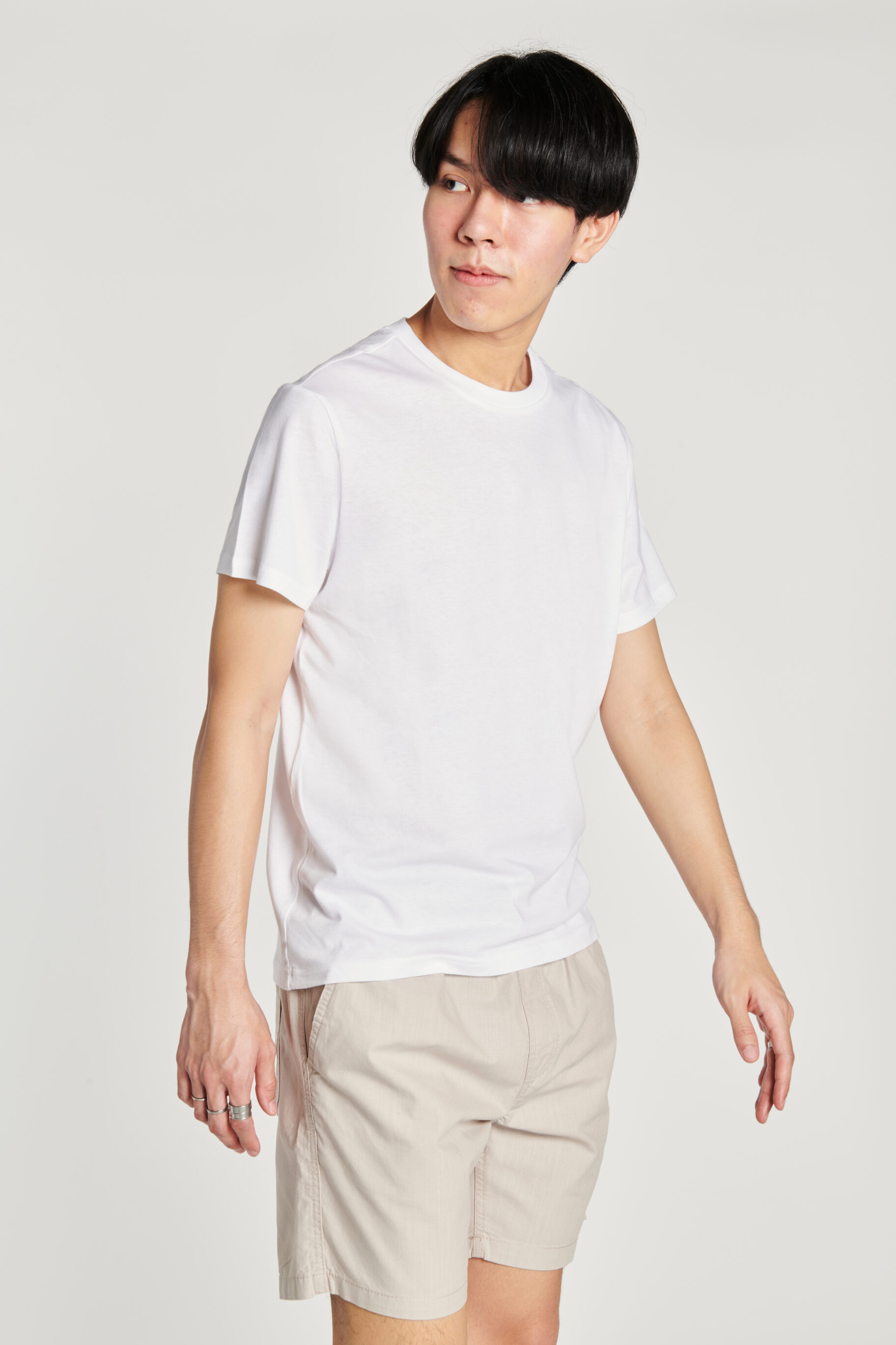 White T-shirt with Short Pant