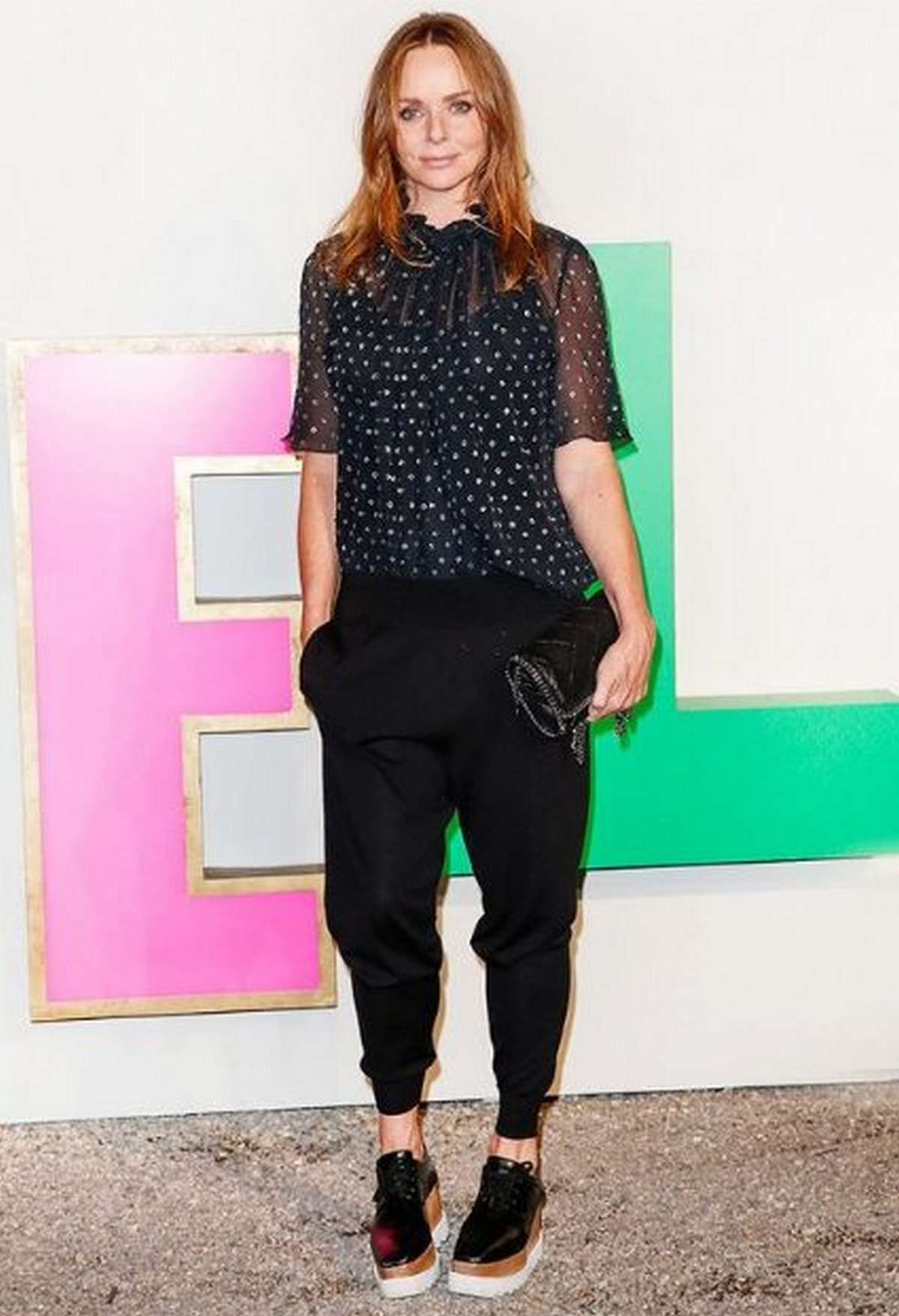 Baggy Pants With Platform Oxfords