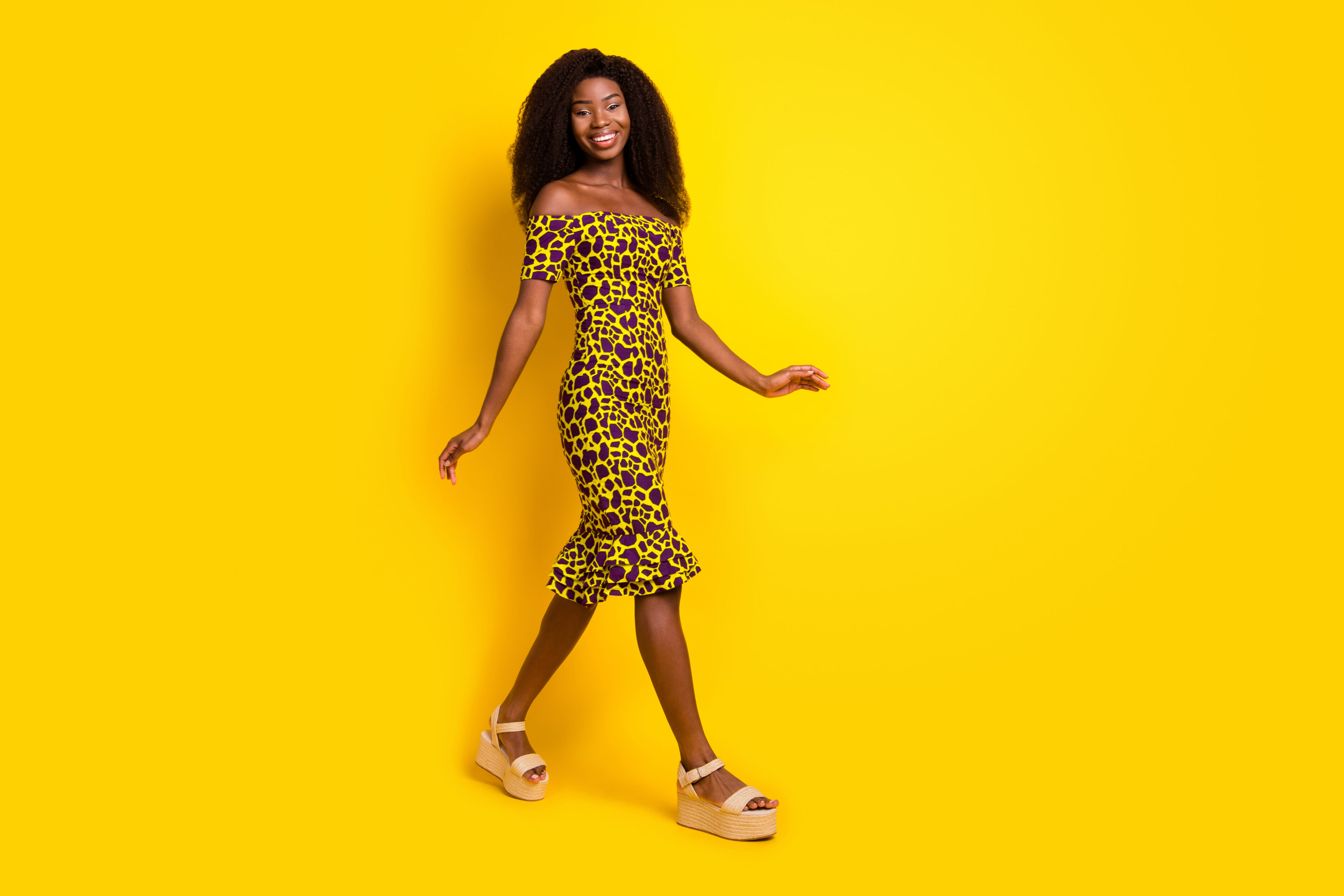 Midi Dress With Platform Oxfords