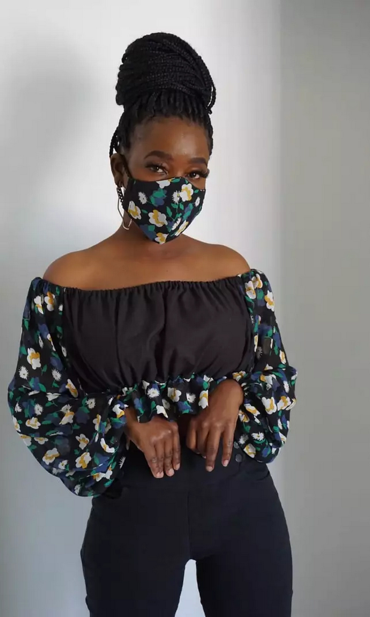 Off Shoulder Tribal Top