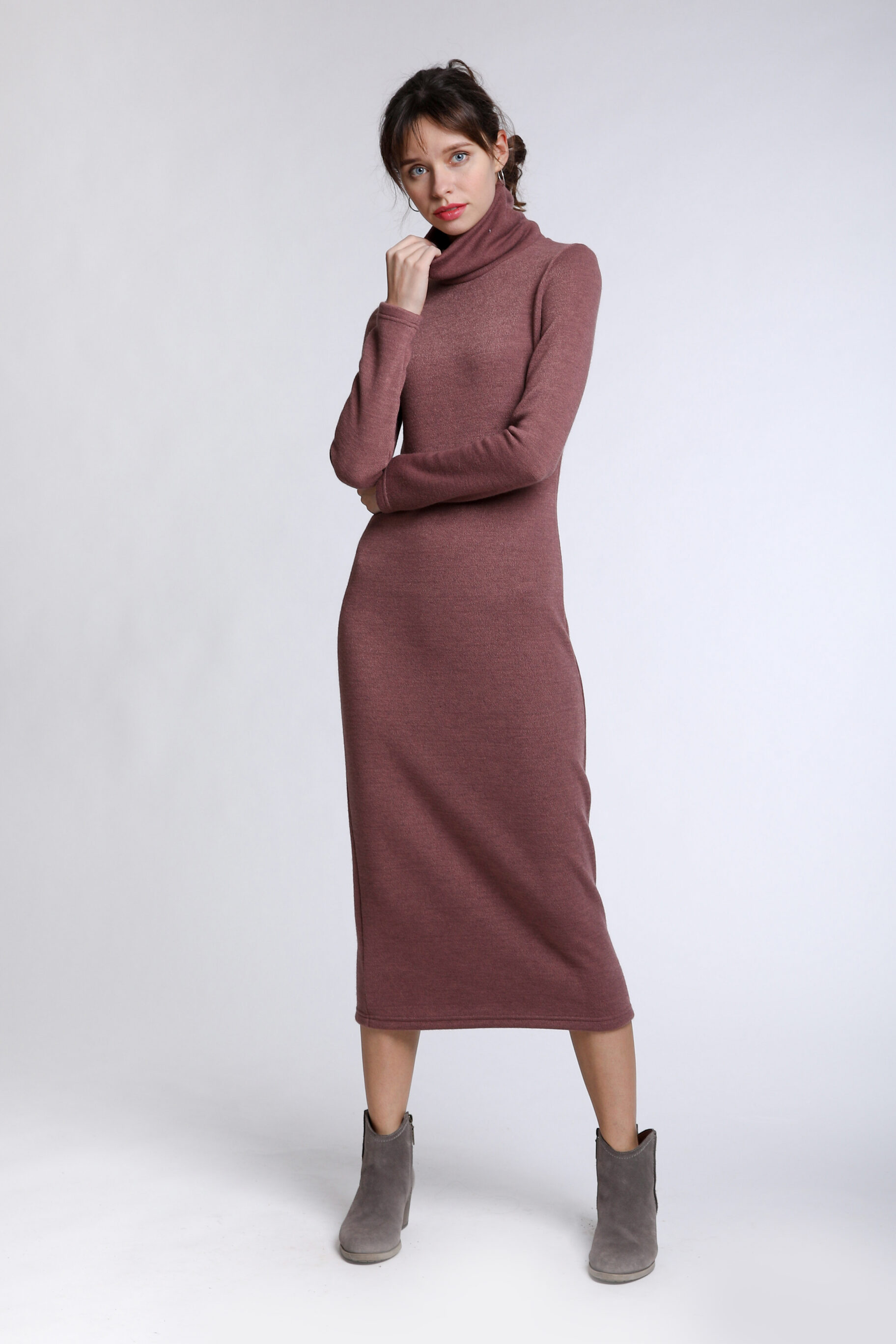 Wool Turtleneck Dress