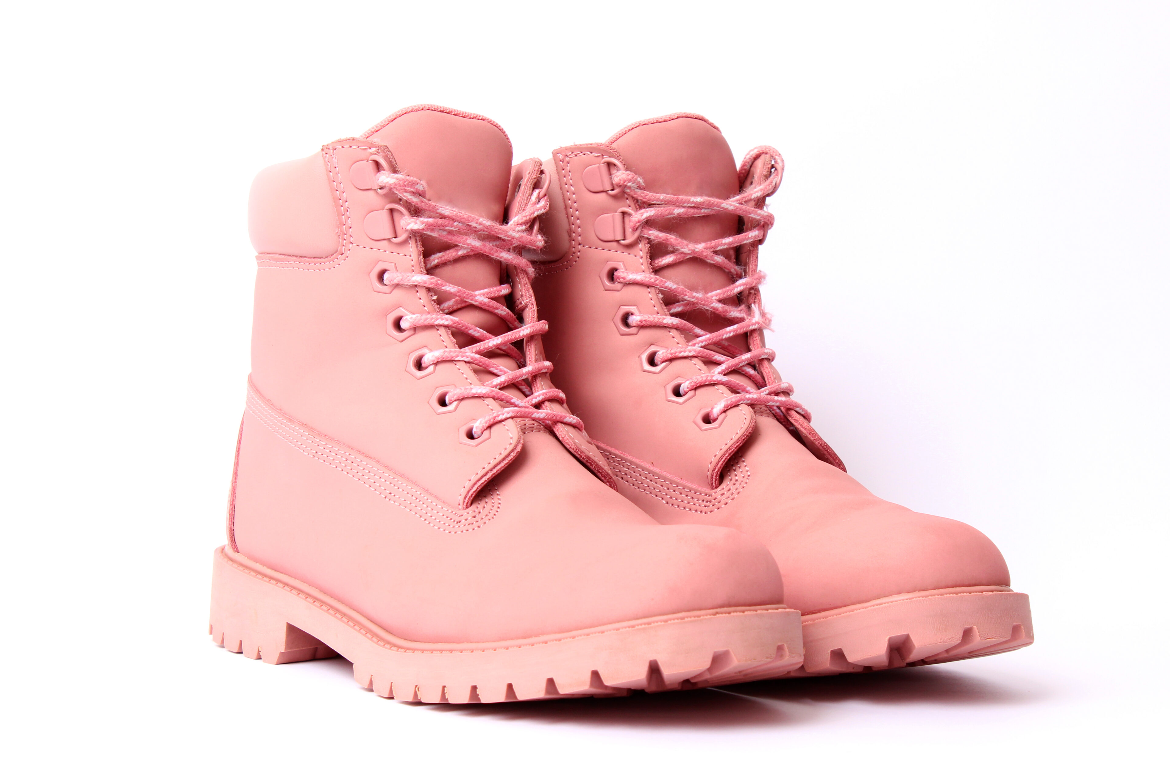 Winter Boots are Pink in Color