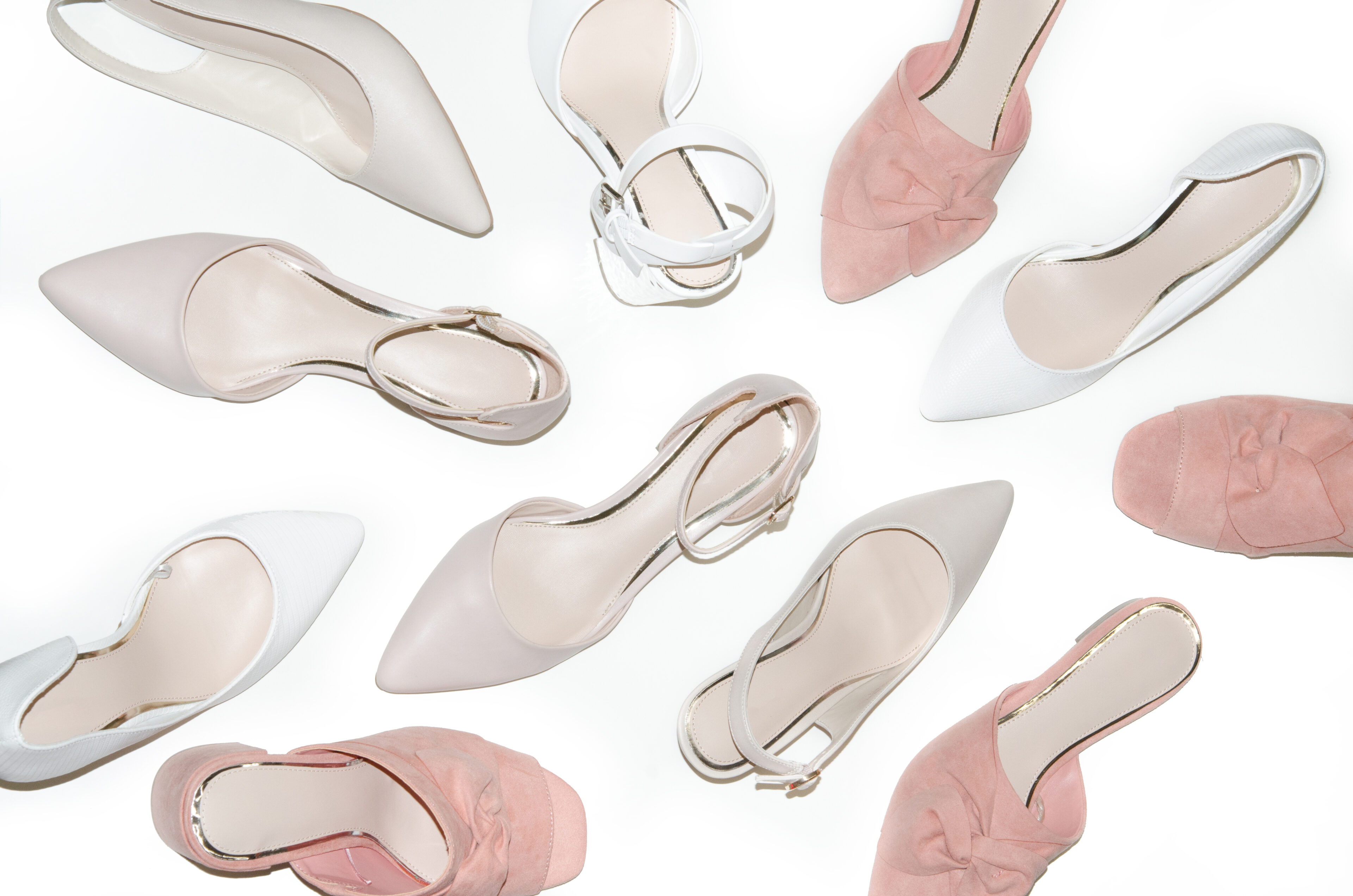 Beige Ankle Strap Heel
