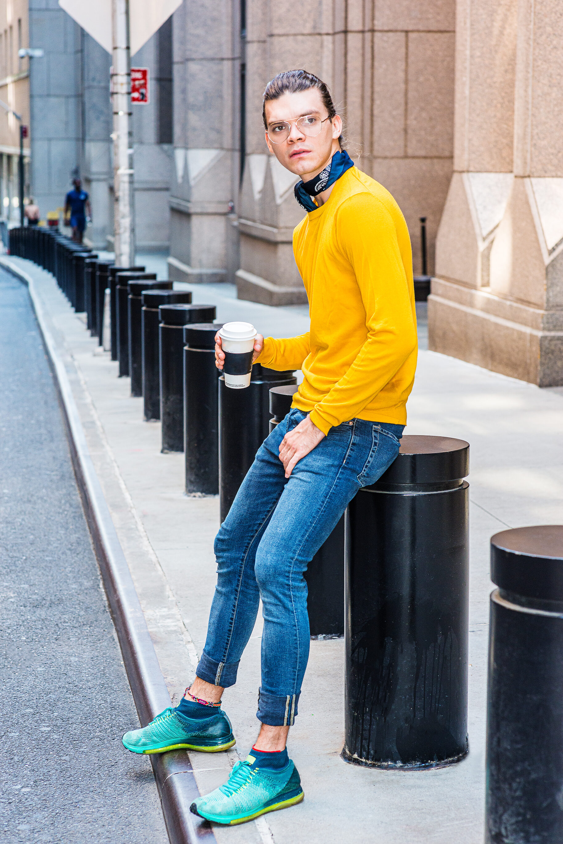 Sweater Over Shirts, Relaxed Jeans, And Boots Or Flats