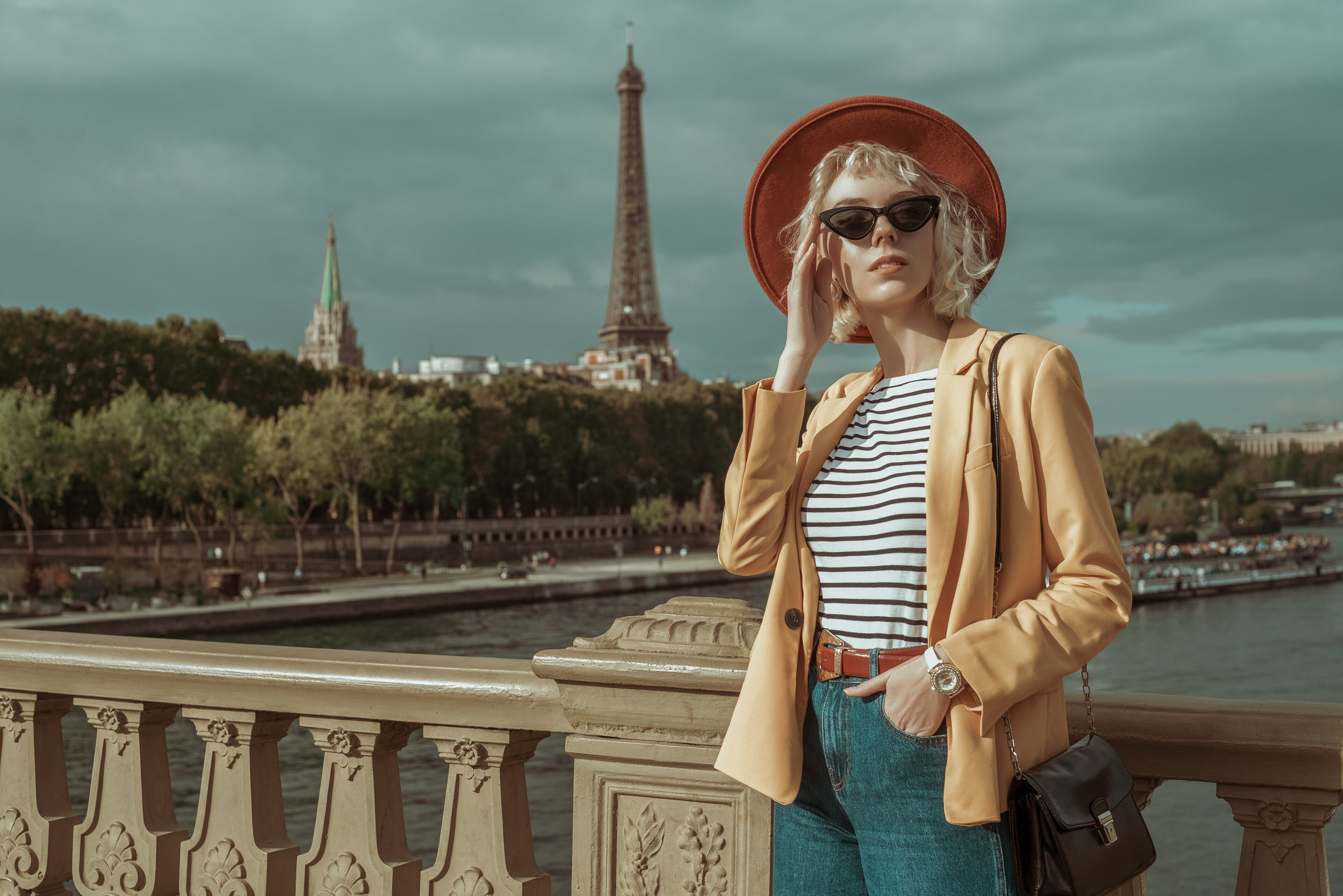 Layer A Blazer Over A T-Shirt