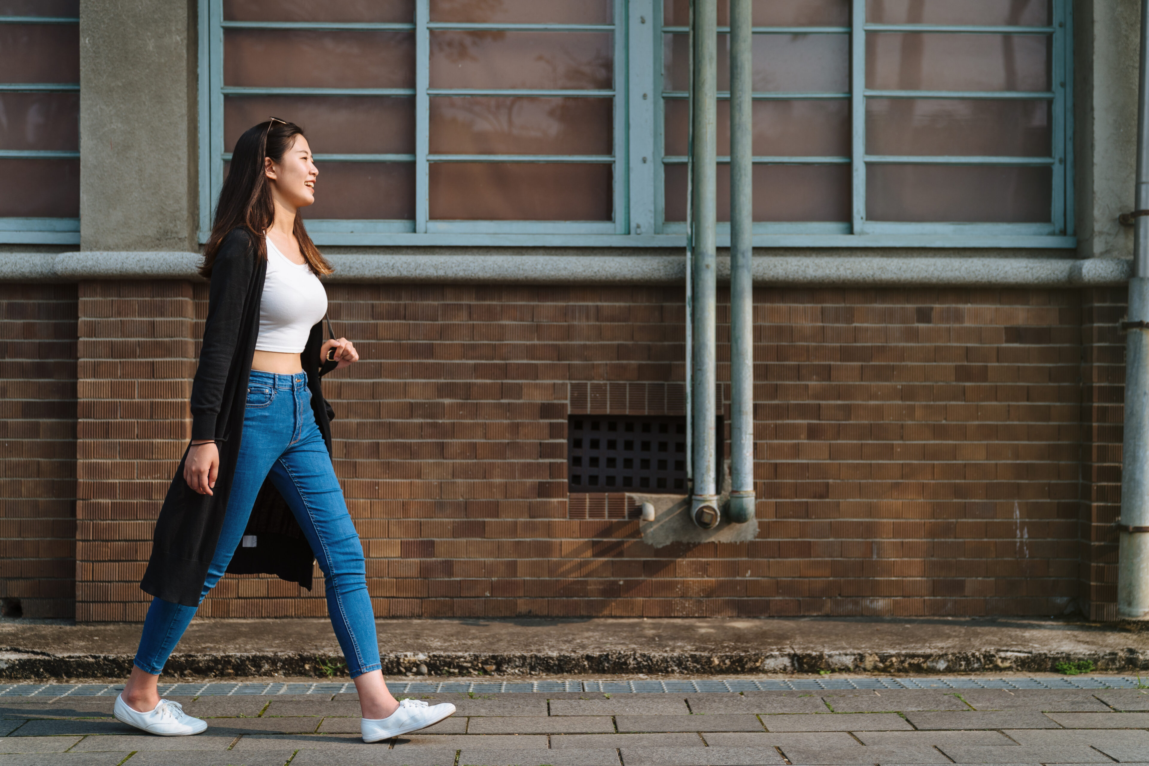 Croptop Cotton And Cropped Jeans