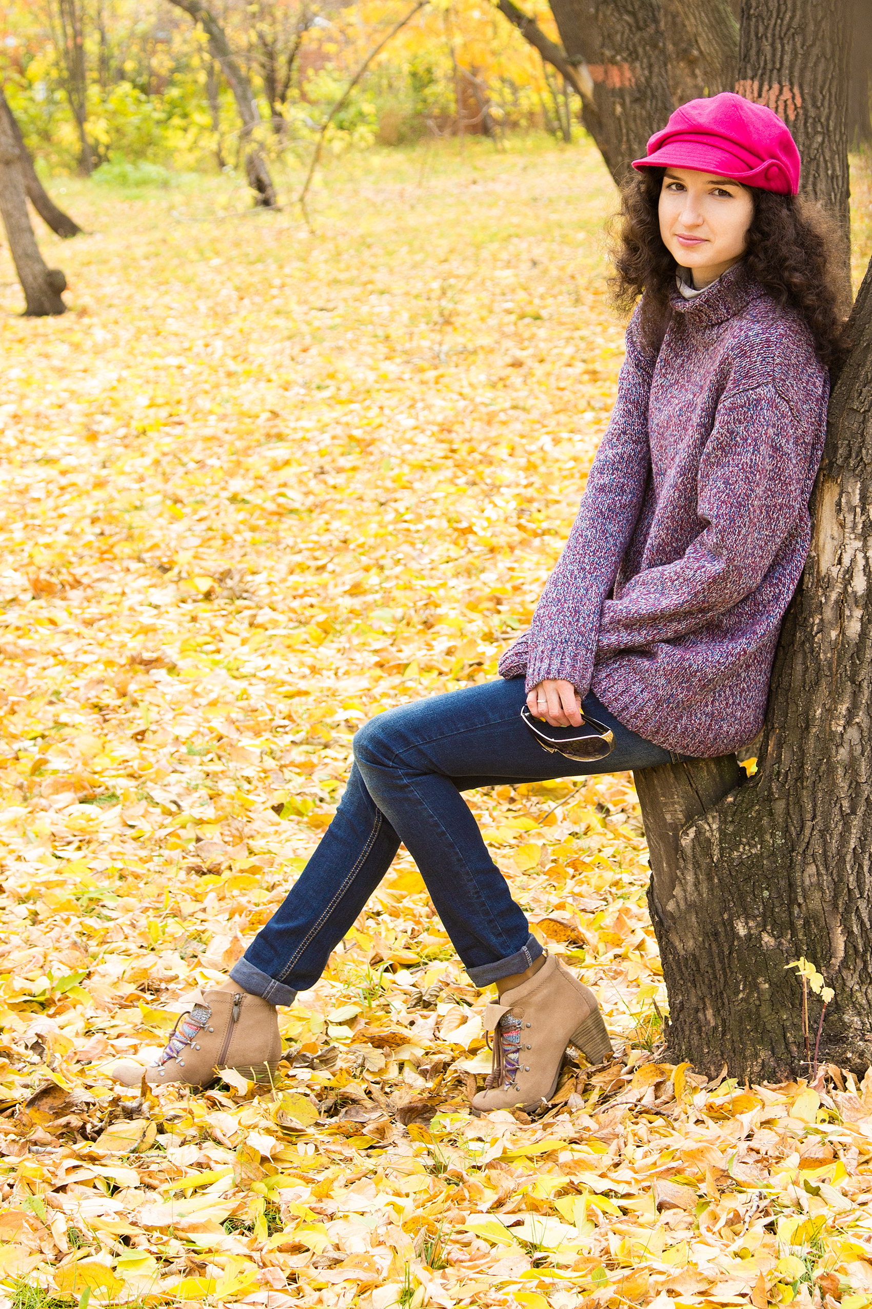 Sweater, Skinny Jeans, Boots