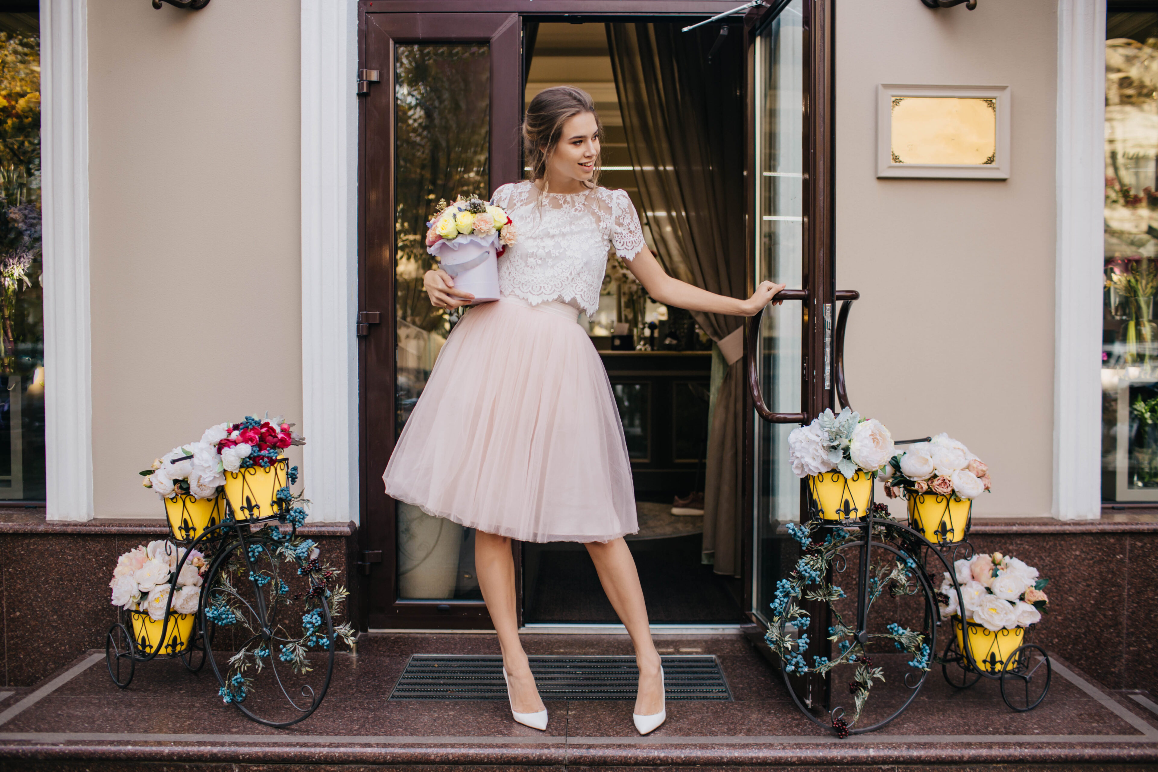 Tulle Skirt, Simple Black Top 