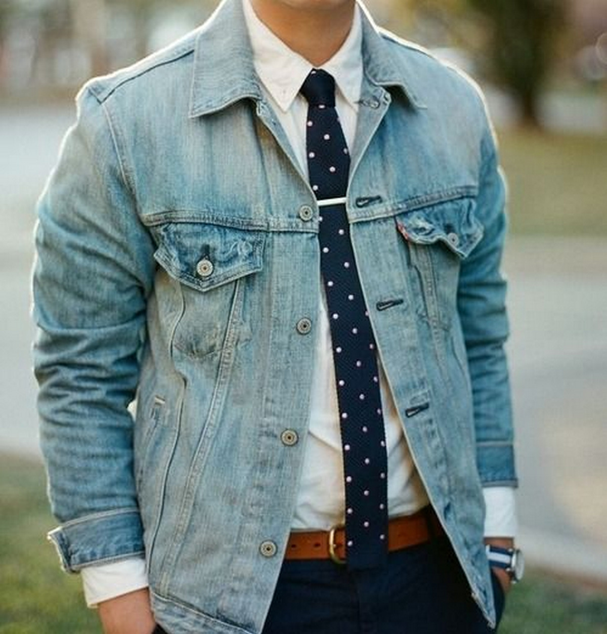 Shirts, Ties, And Denim Jackets